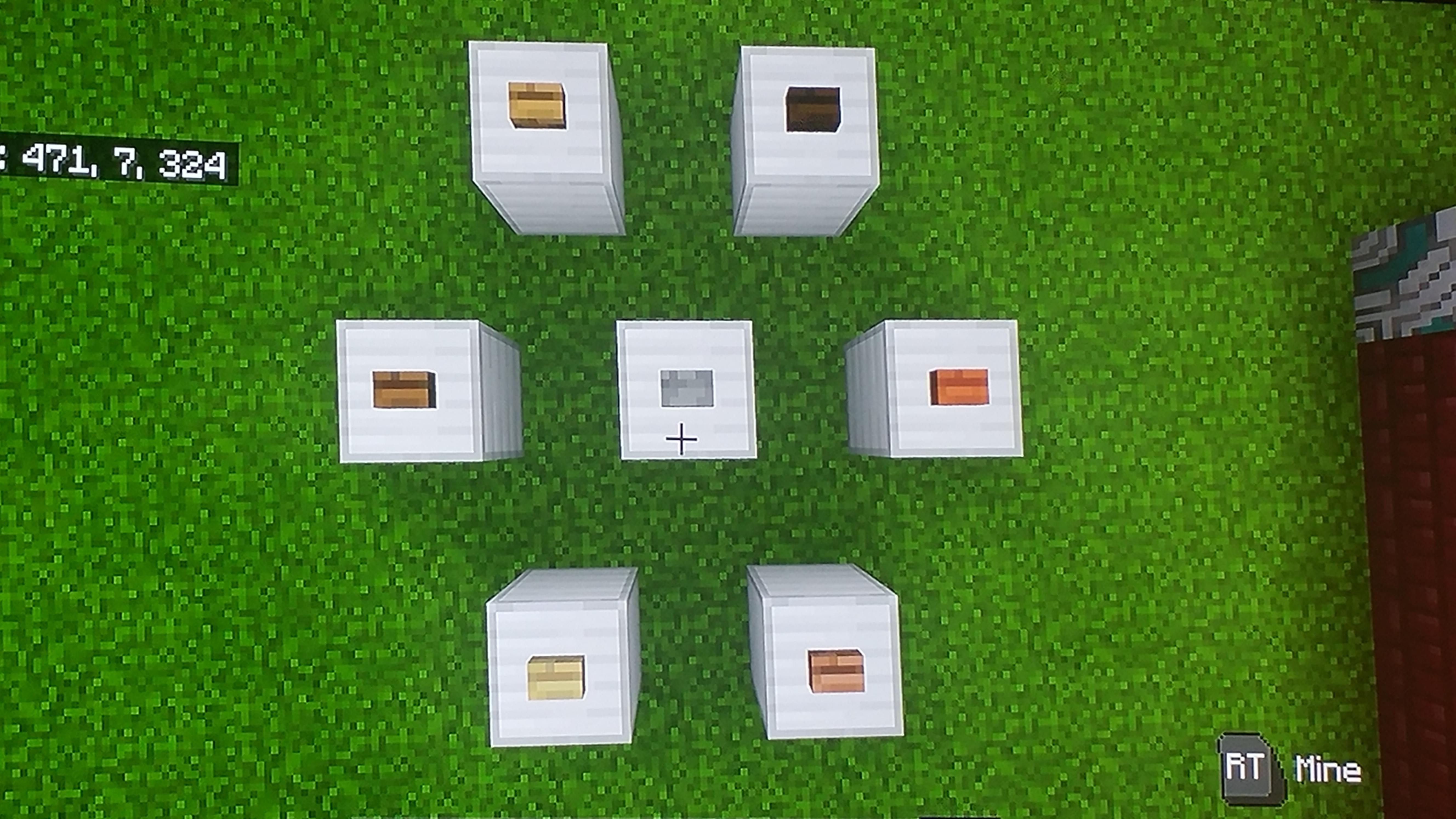 Which button looks best against iron blocks? r/Minecraft
