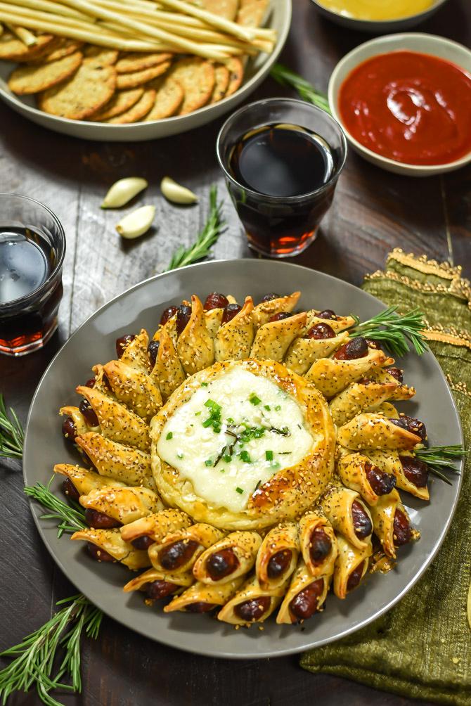 Pigs in a Blanket Baked Brie