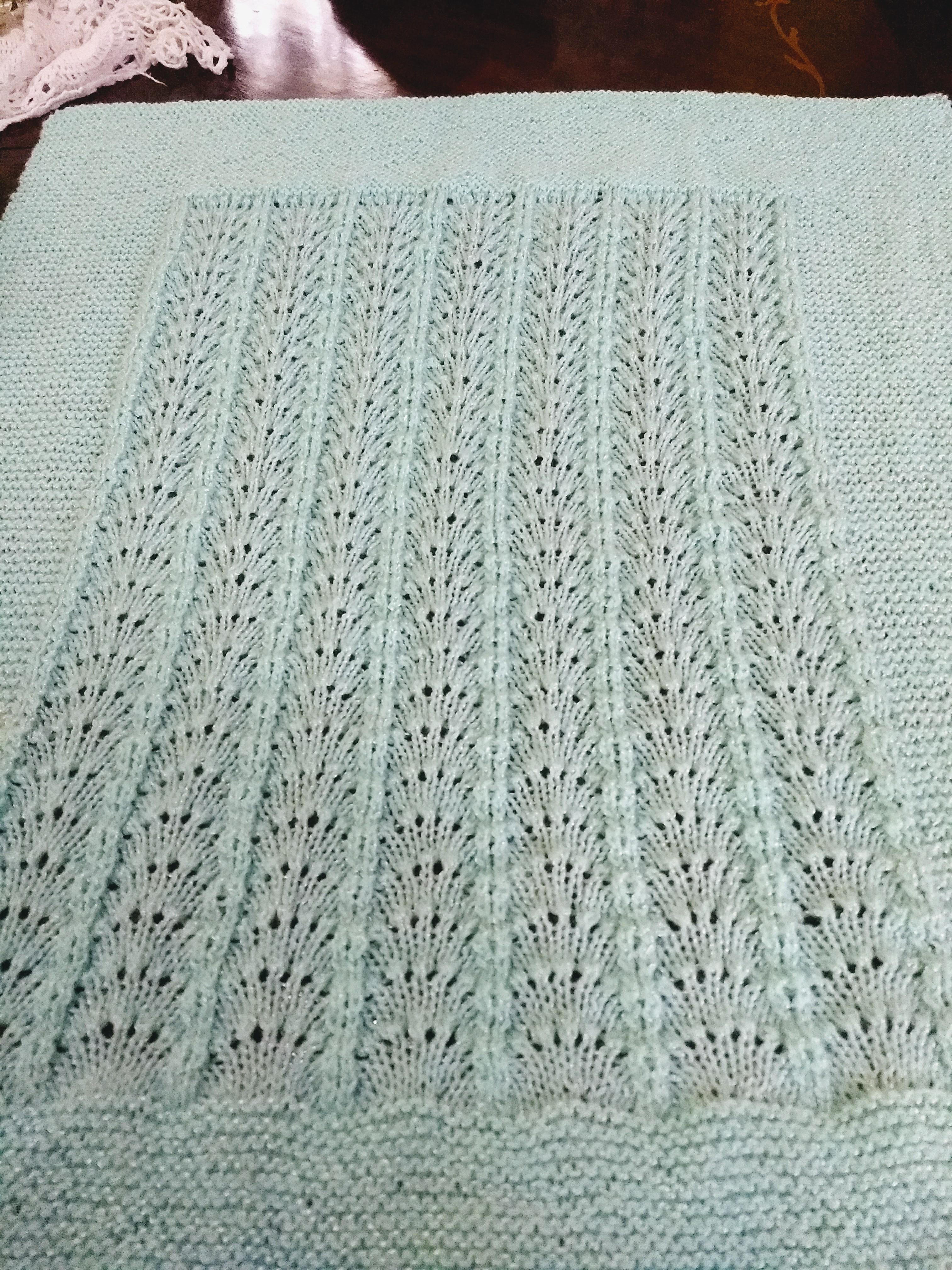 [FO] Finished a baby blanket for my friend r/knitting