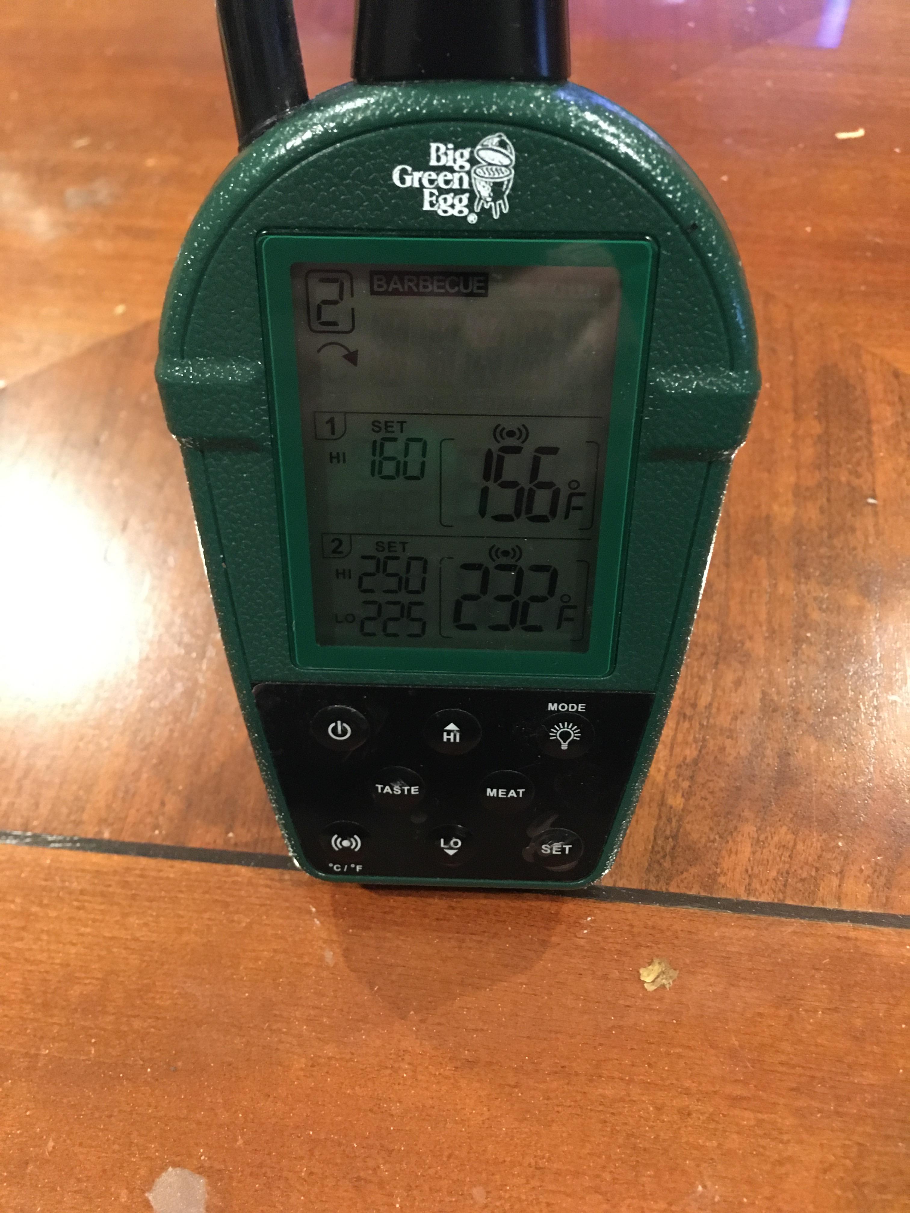 My new Alarm Clock. 12 lb Brisket on the egg since 7am. Hope all are