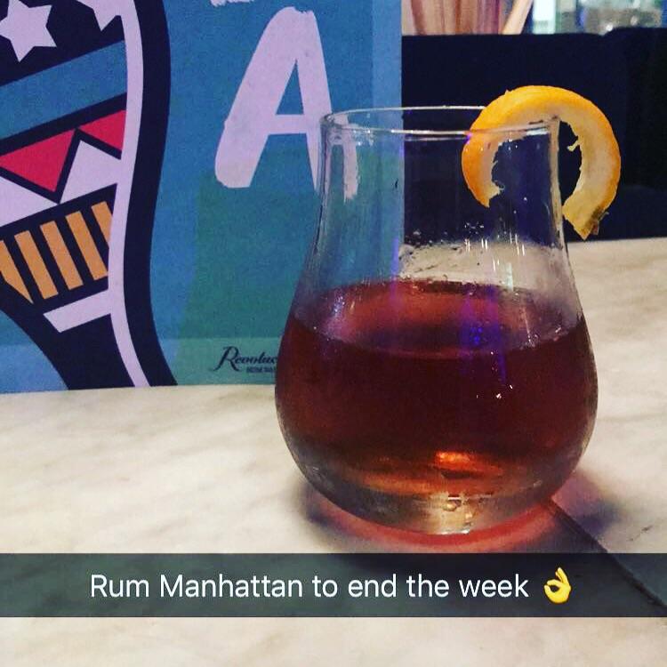 Made myself a Rum Manhattan to end a long week on the bar r/cocktails