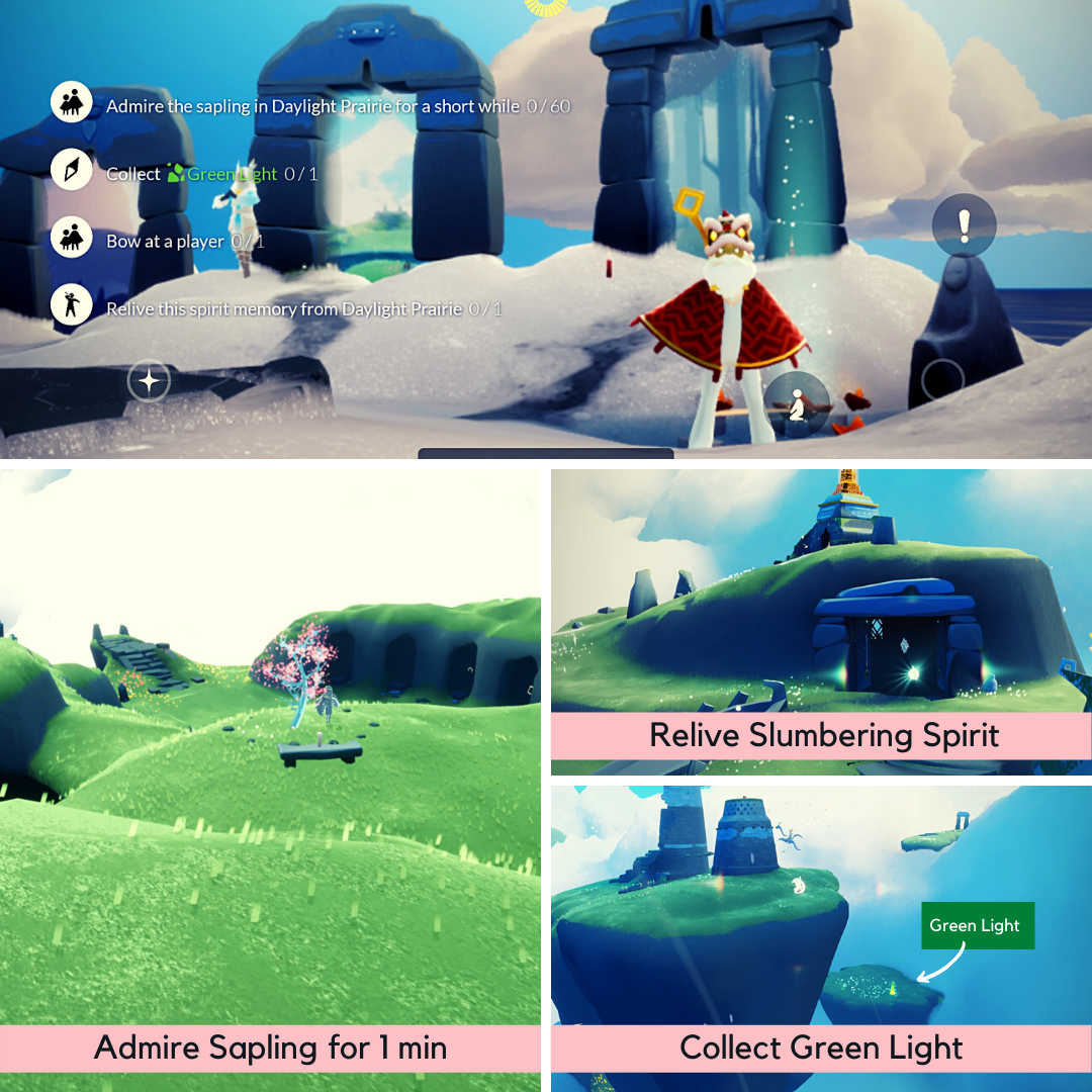 15th Dec Daily Quests (Daylight Prairie) 🦋 Admire Sapling for 60s