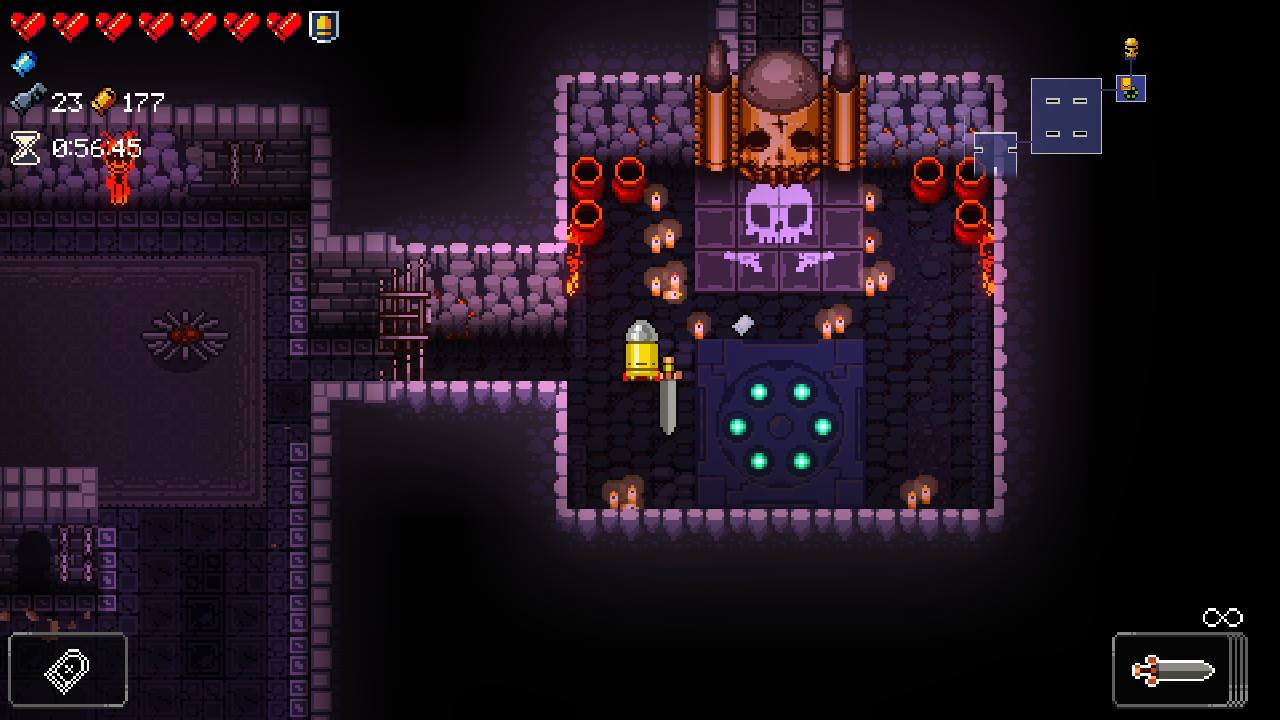 Right before my first Lich kill, hogging all the keys in the Gungeon