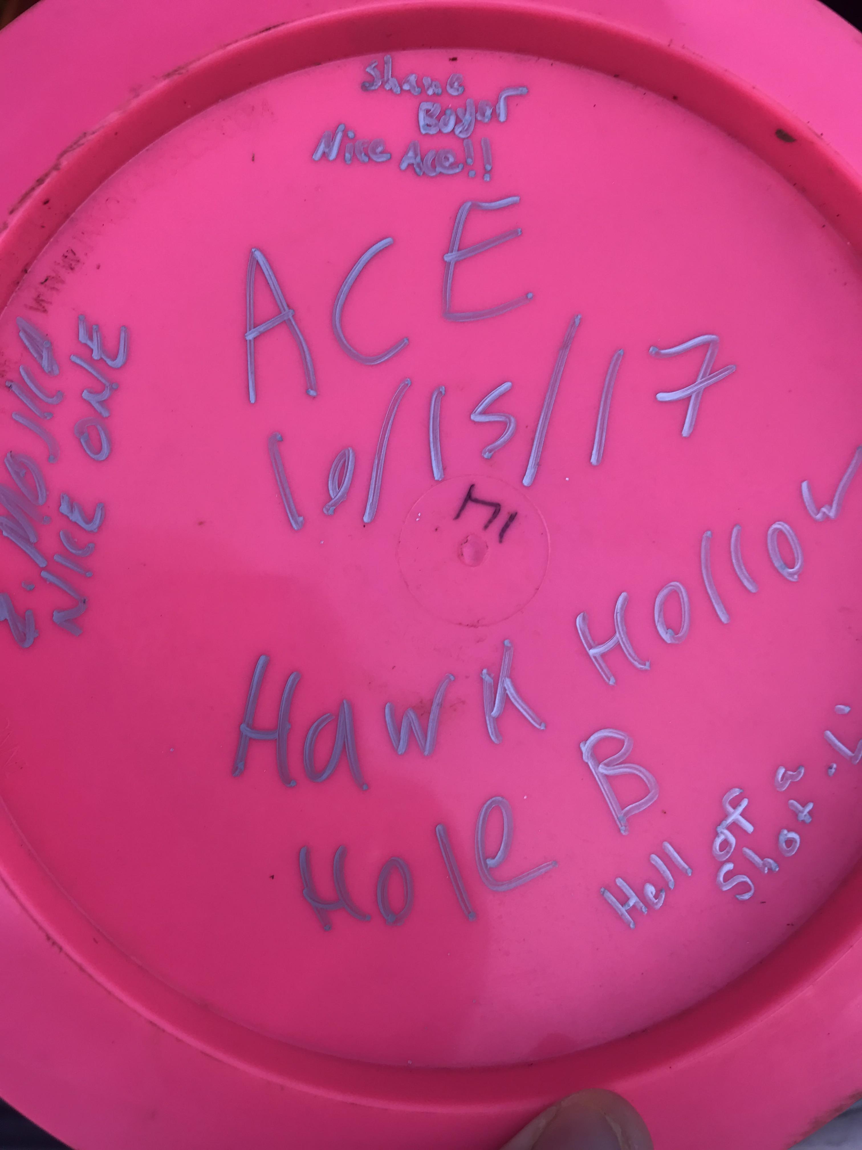 Got my first Ace during a disc golf event over the weekend