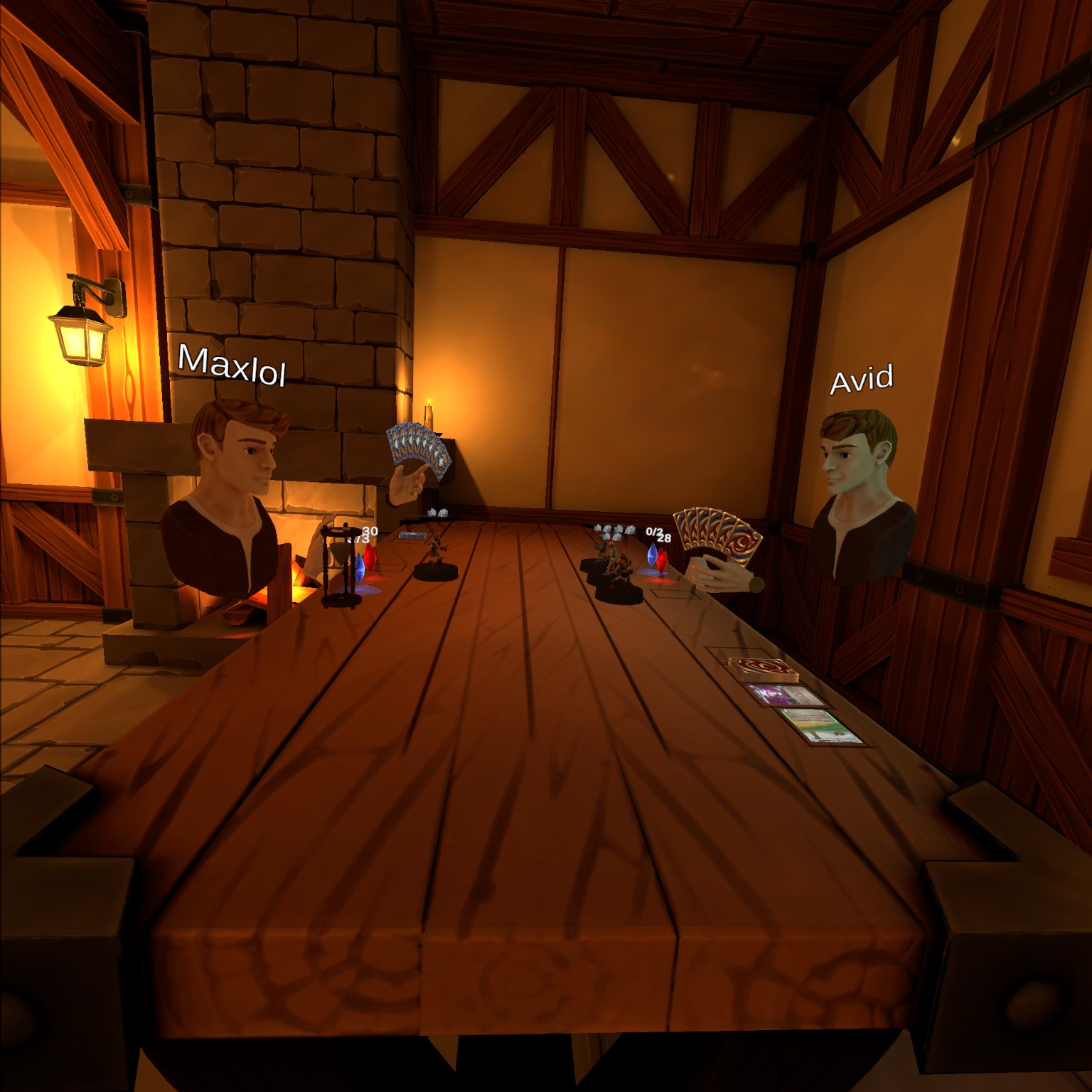 new early alpha trading card game cards and tankards (discord in