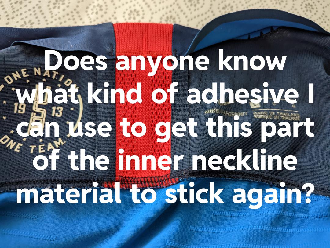 Adhesive for Jersey? r/ussoccer