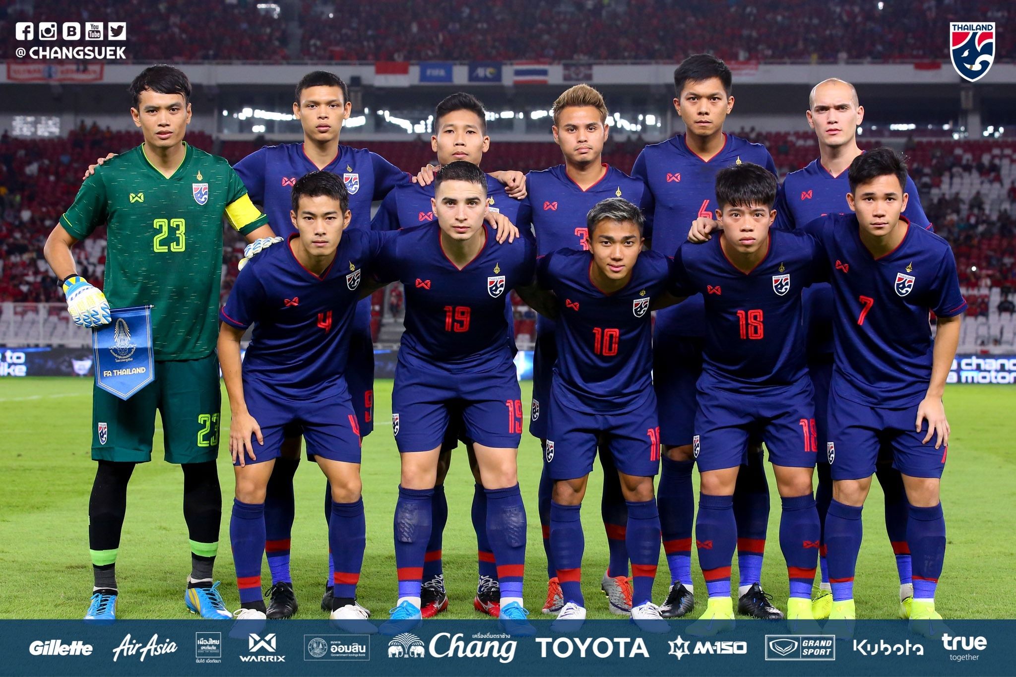 This is the faces of current Thailand men's national football team