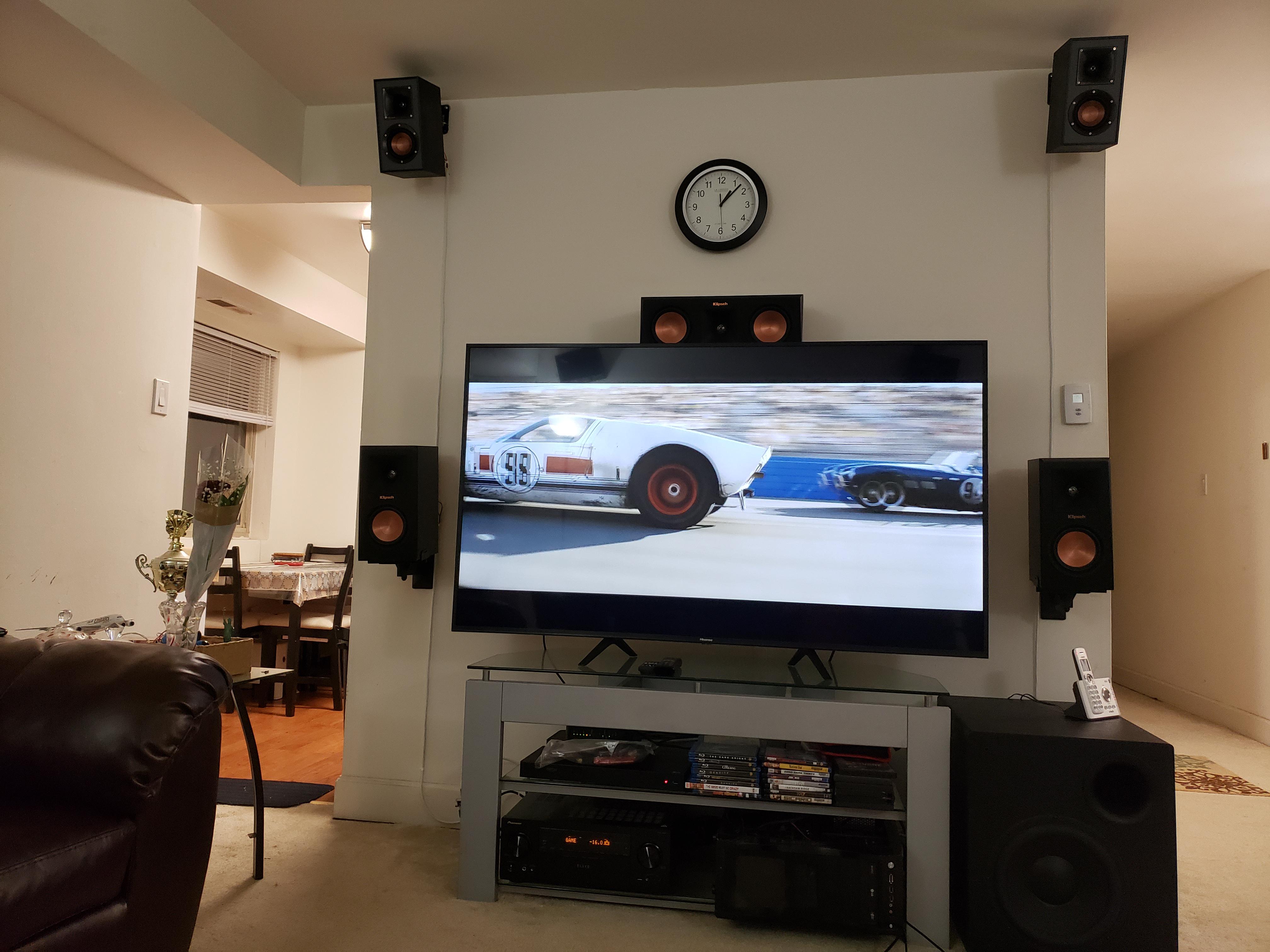 Wanted a little upgrade over the good ol TV speakers r/hometheater