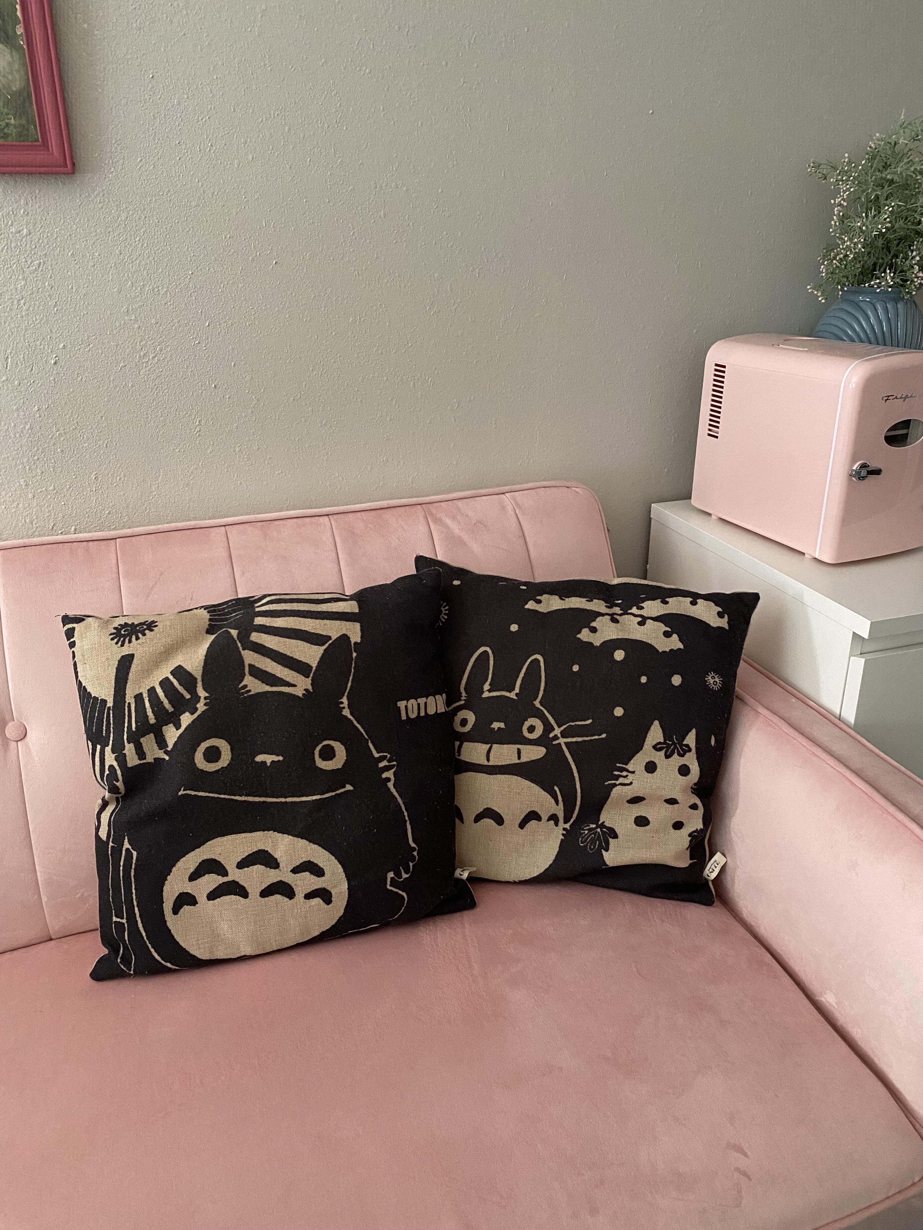 Scored these cute totoro pillows for 2 each at goodwill!💕 r