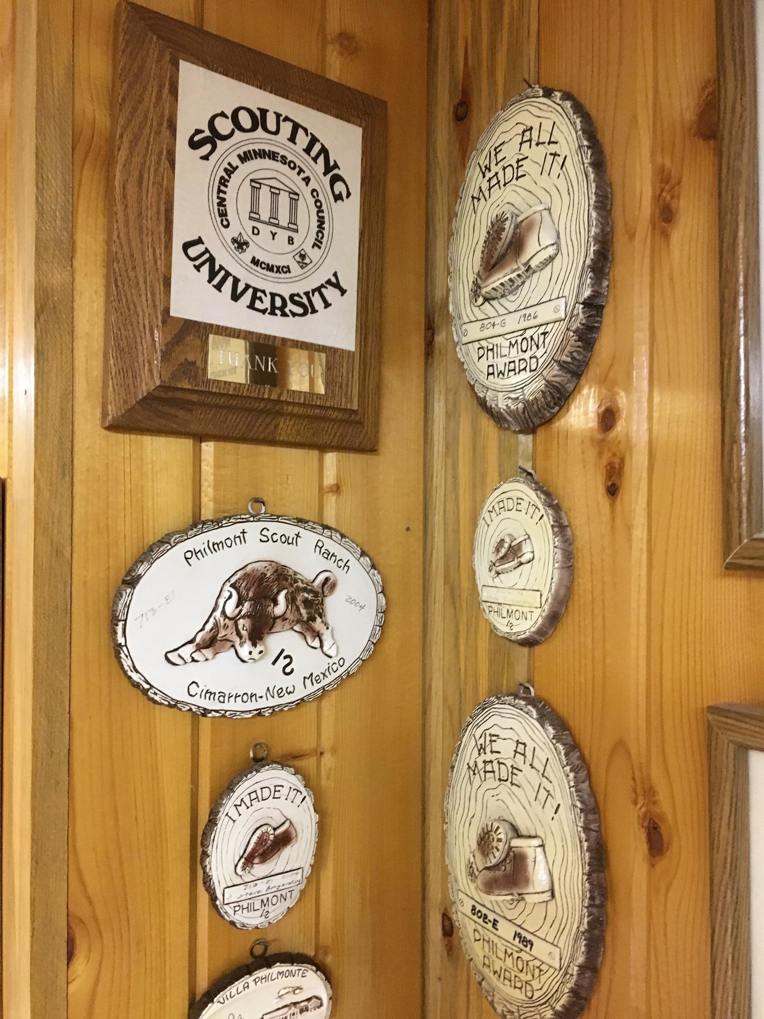 Part of the Philmont plaque collection. r/philmont