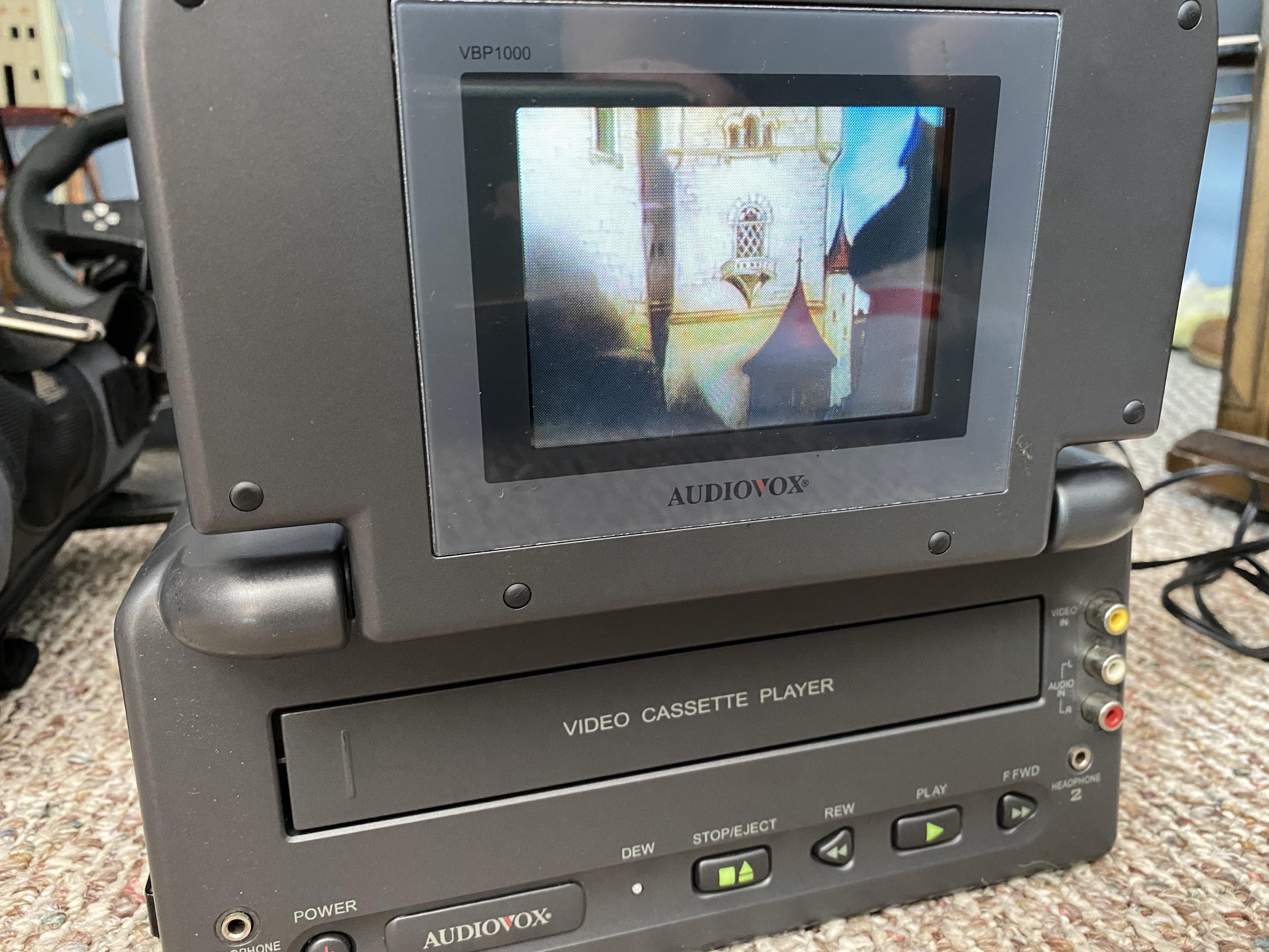 Picked up this Portable Audiovox VCP with a built in screen for 15 off