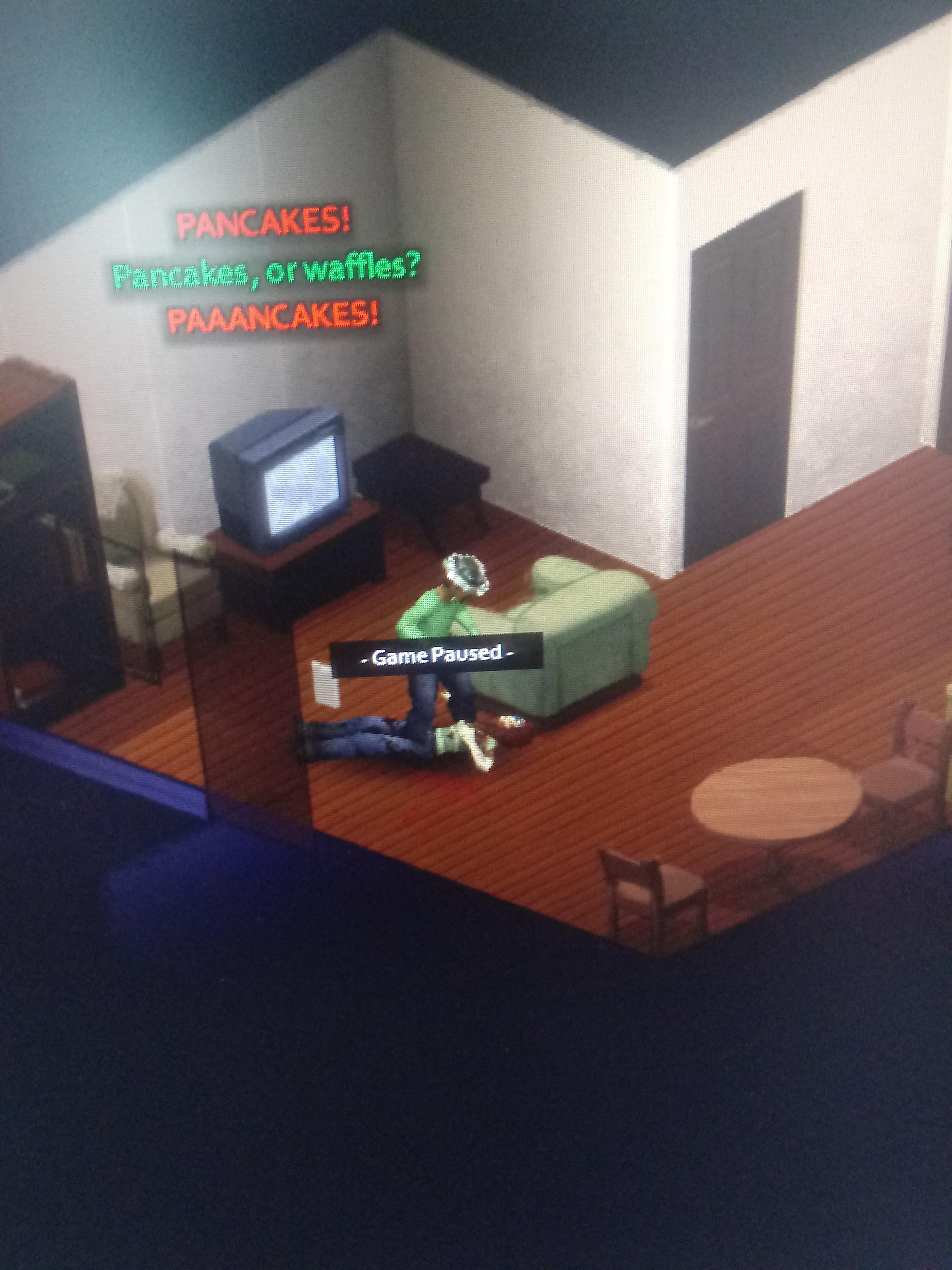 I just spawned in (Windows were intact btw she was just with me