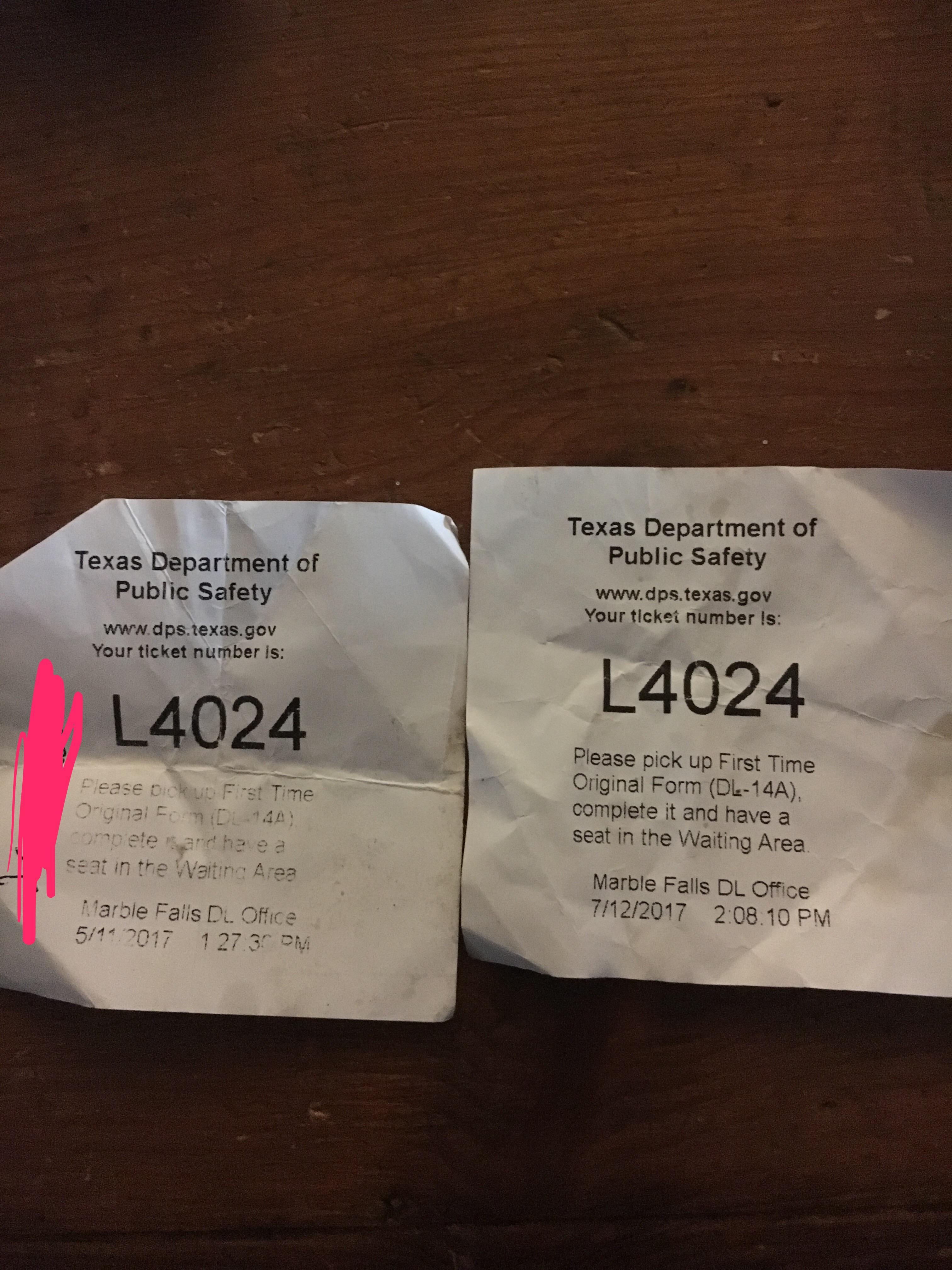 I got the same queue number at the DMV two months apart from each other