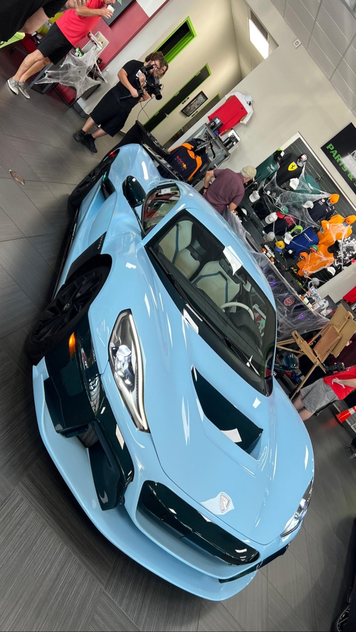 [Rimac] Nevera today at cars and coffee Naples, FL (Naples