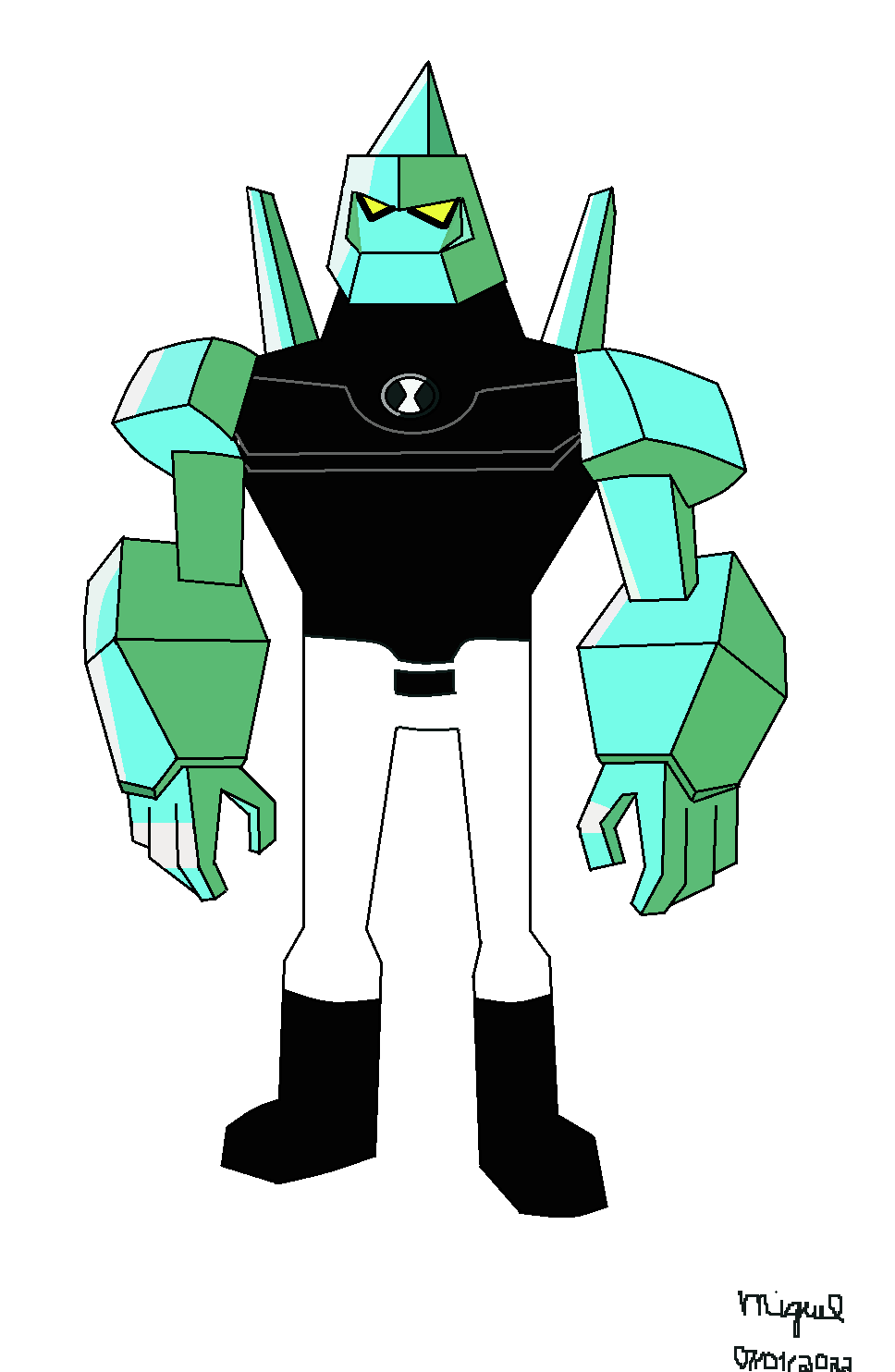 Reboot Ben 10K DiamondHead that I made in Paint r/Ben10