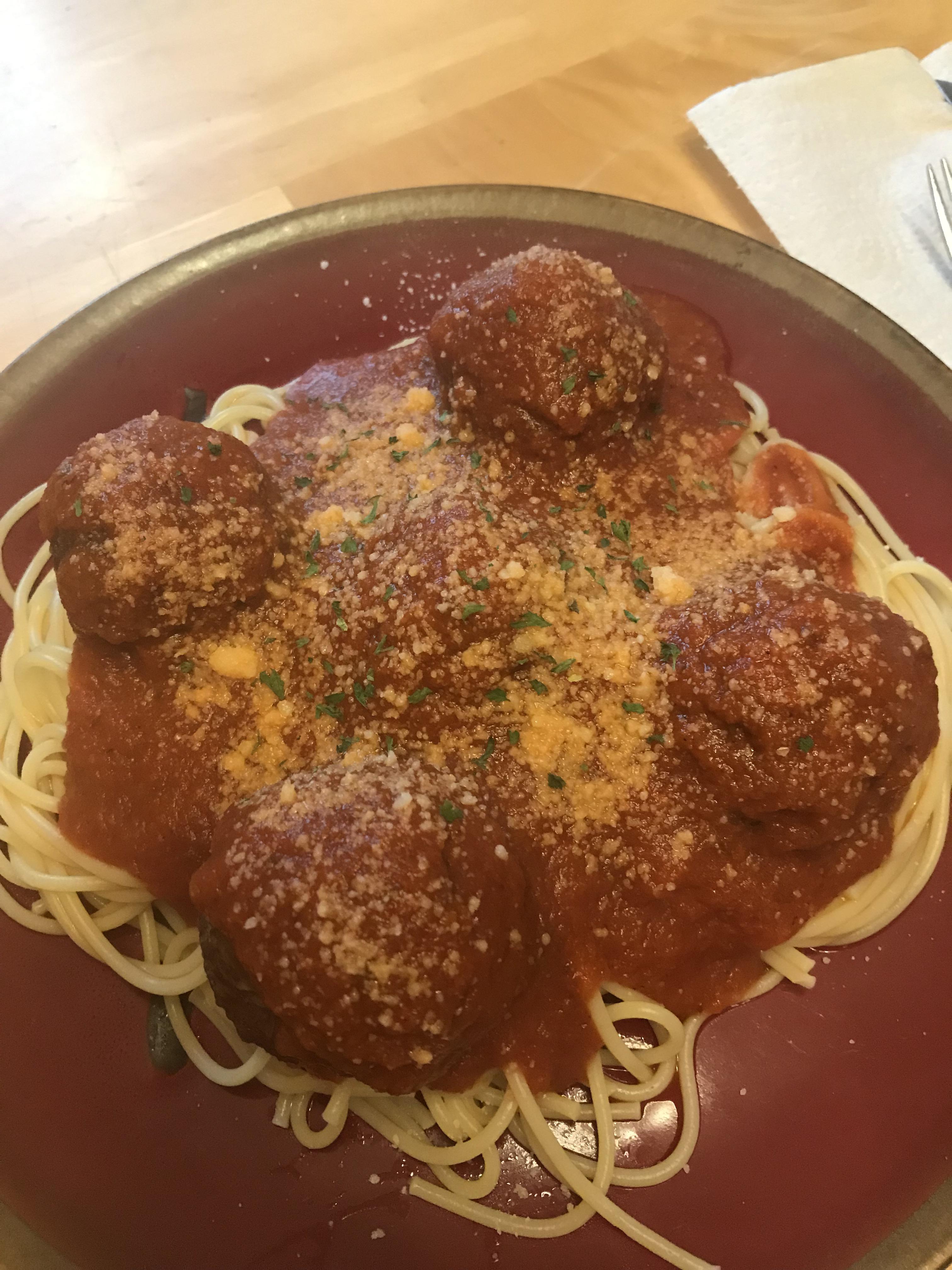 Just a classic spaghetti and meatballs. r/tonightsdinner