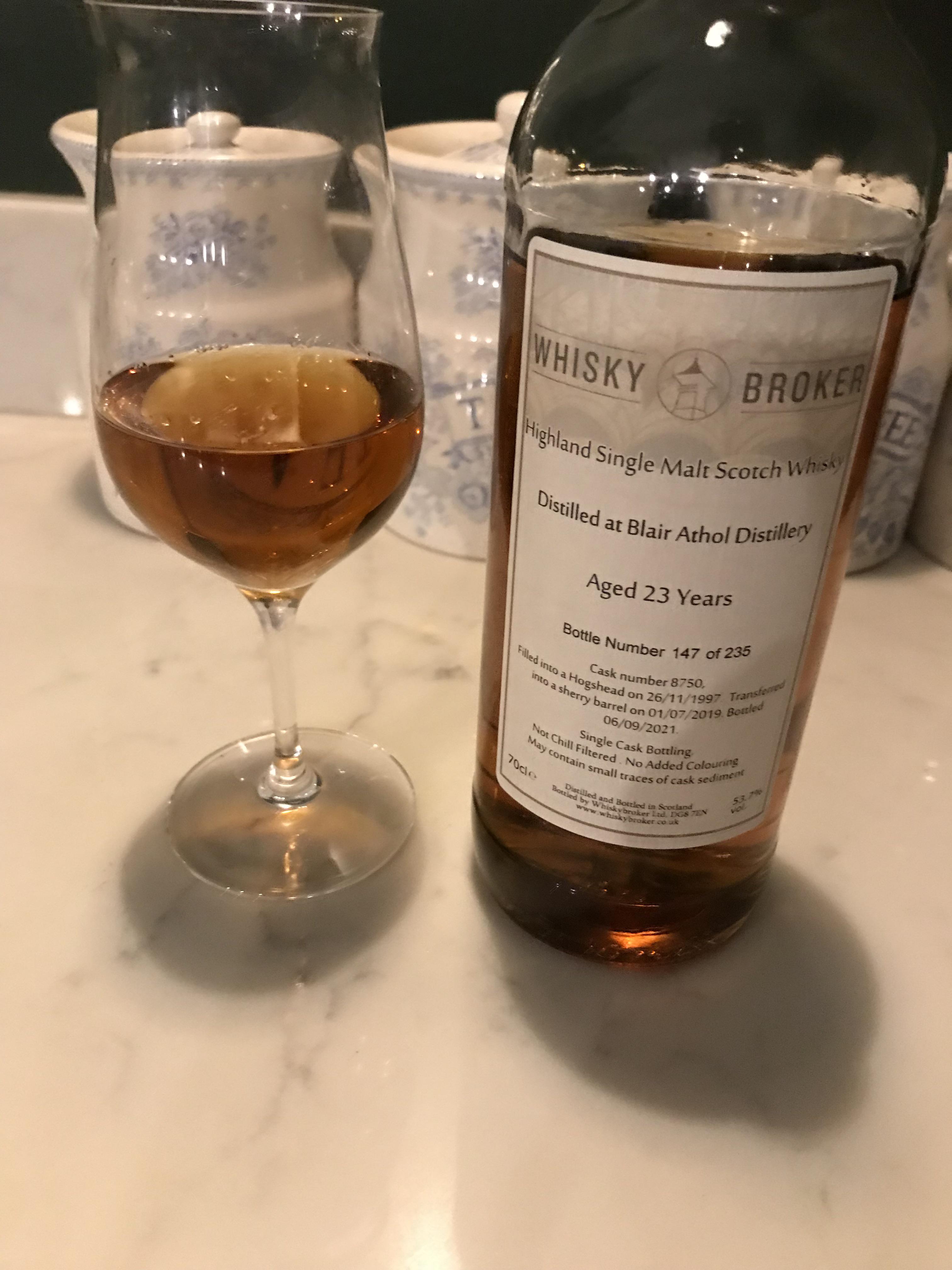 Blair Athol 23 years old by Whiskybroker r/Scotch