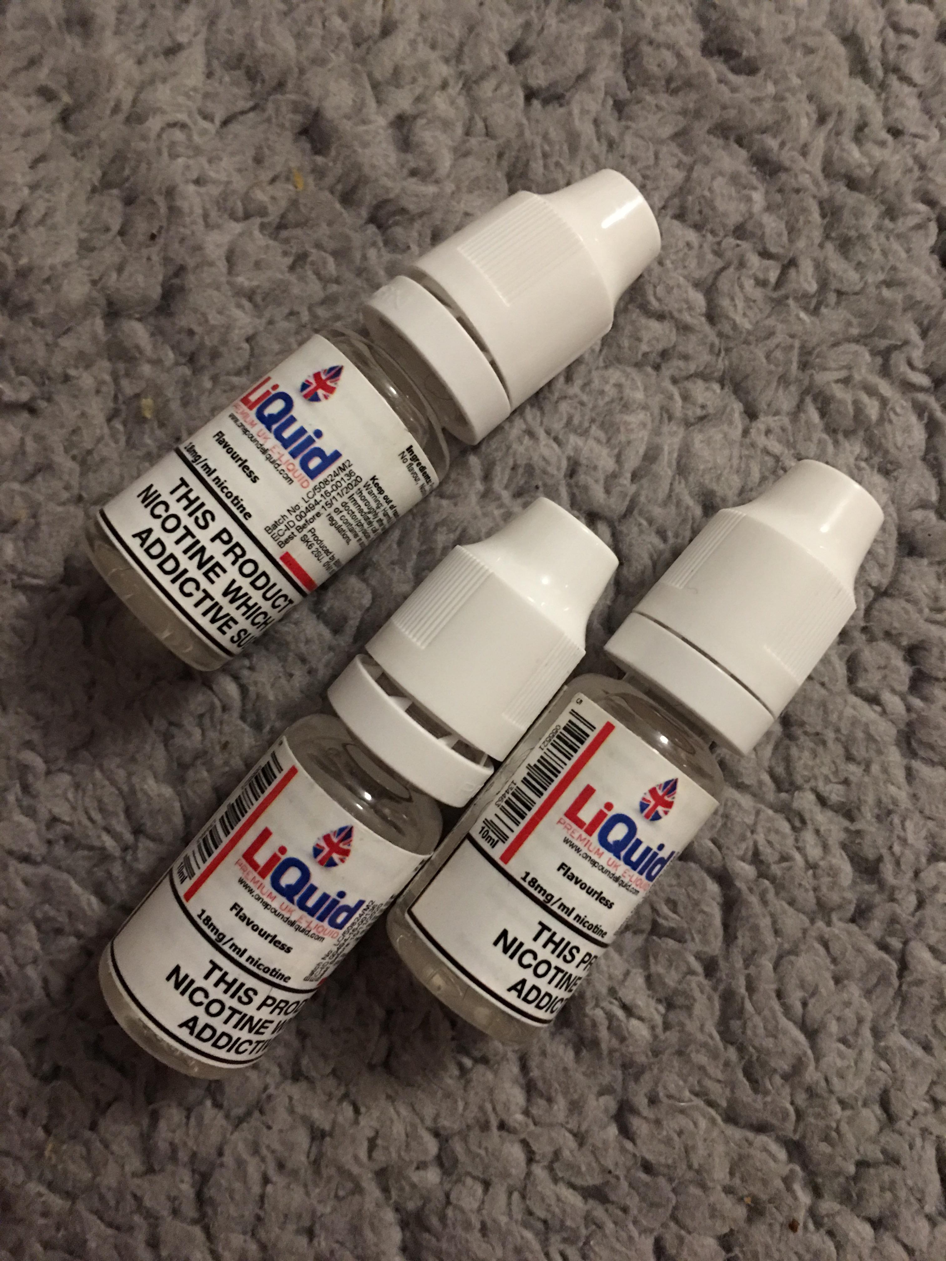 Can I use these flavourless 18mg juices of 10ml and put them into my