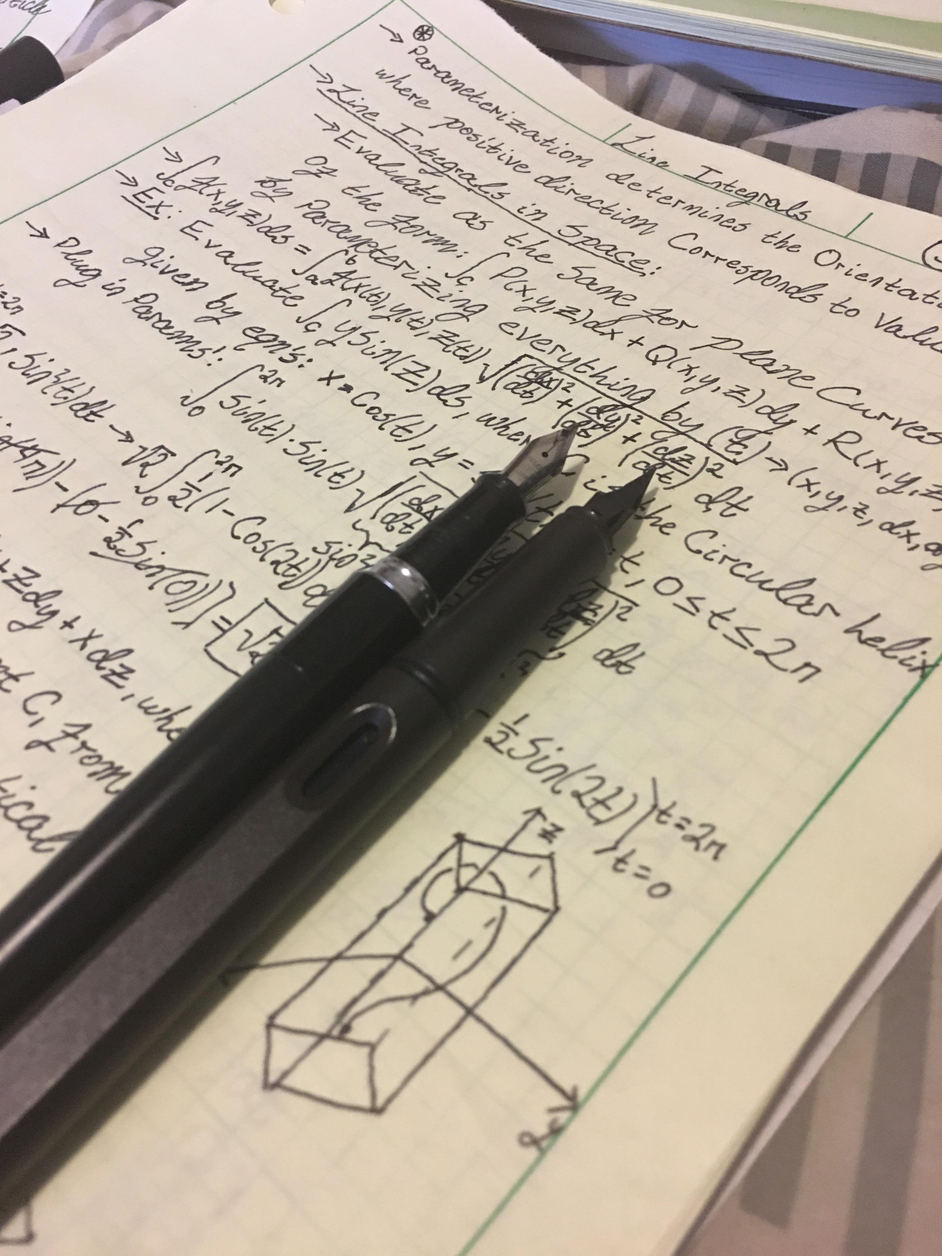 Decided to obsessed with fountain pens for finishing my