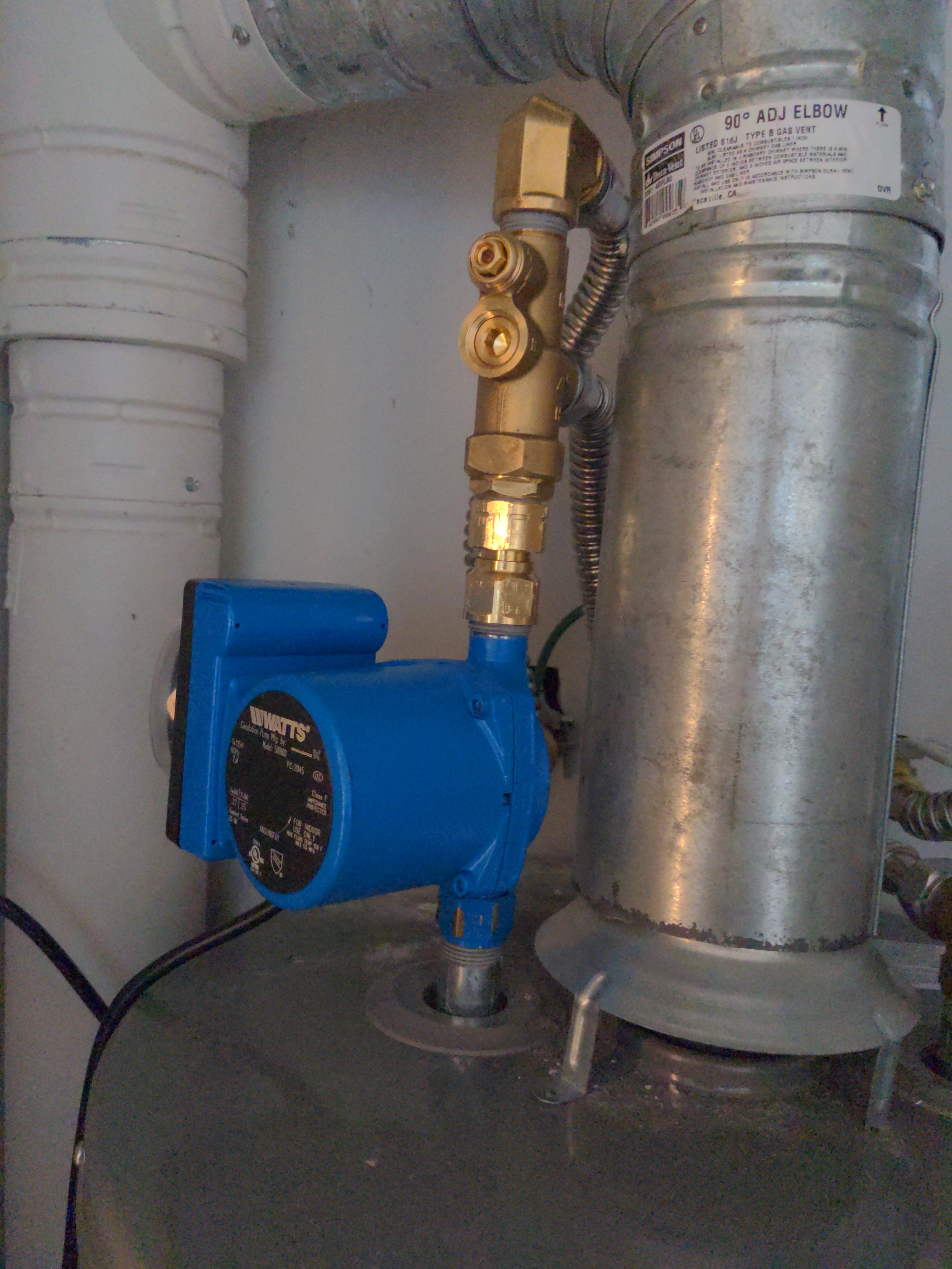 Watts 500800 Comfort Recirculating Pump and Cash Acme 2592166 Hot Water