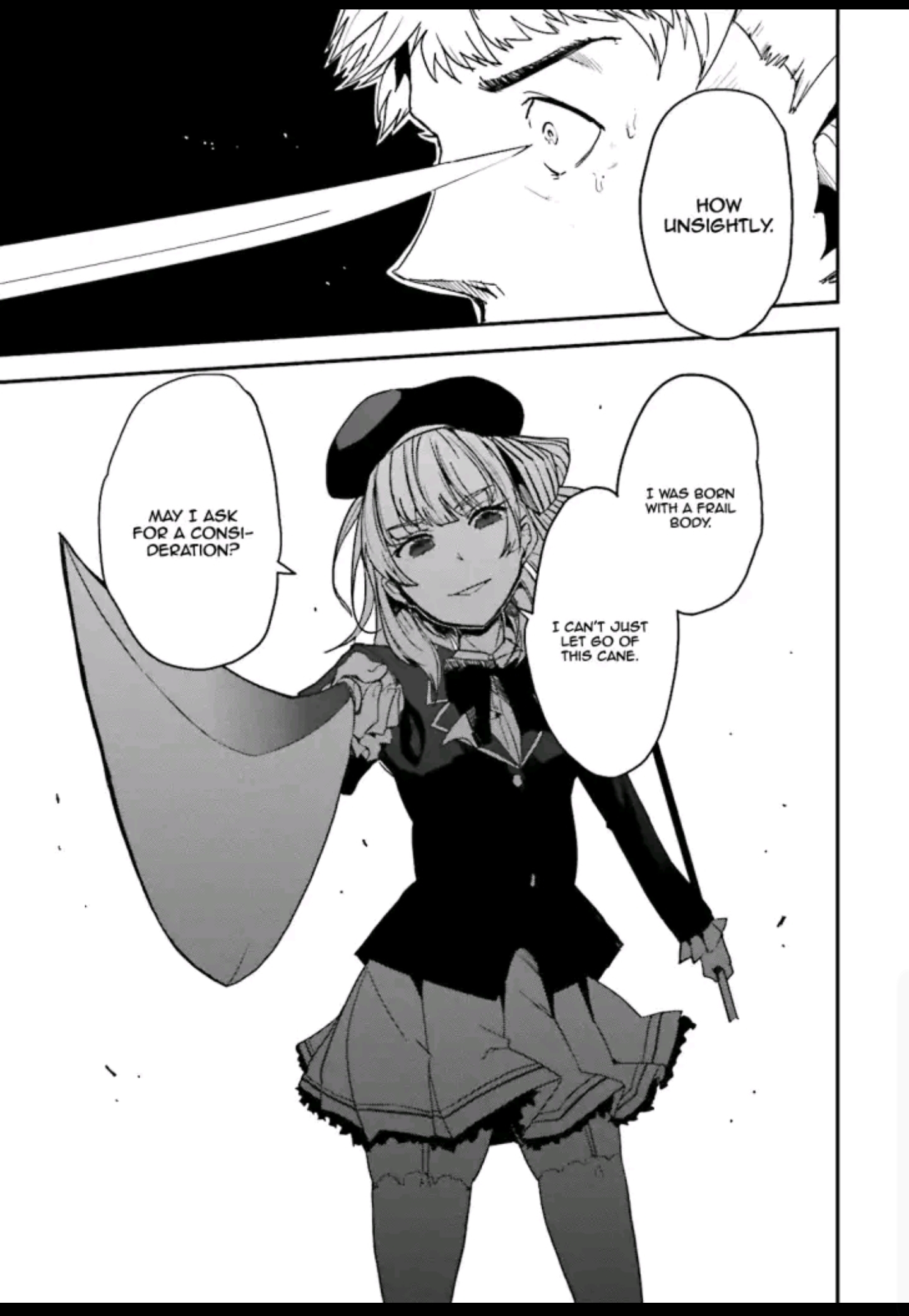 Arisu has a sword hidden within her cane!!! ClassroomOfTheElite