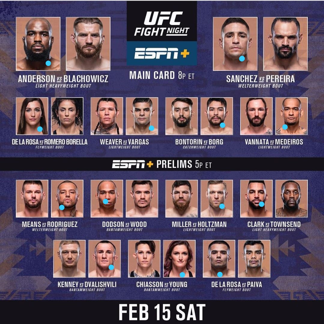 My ufc picks for tonight r/ufc
