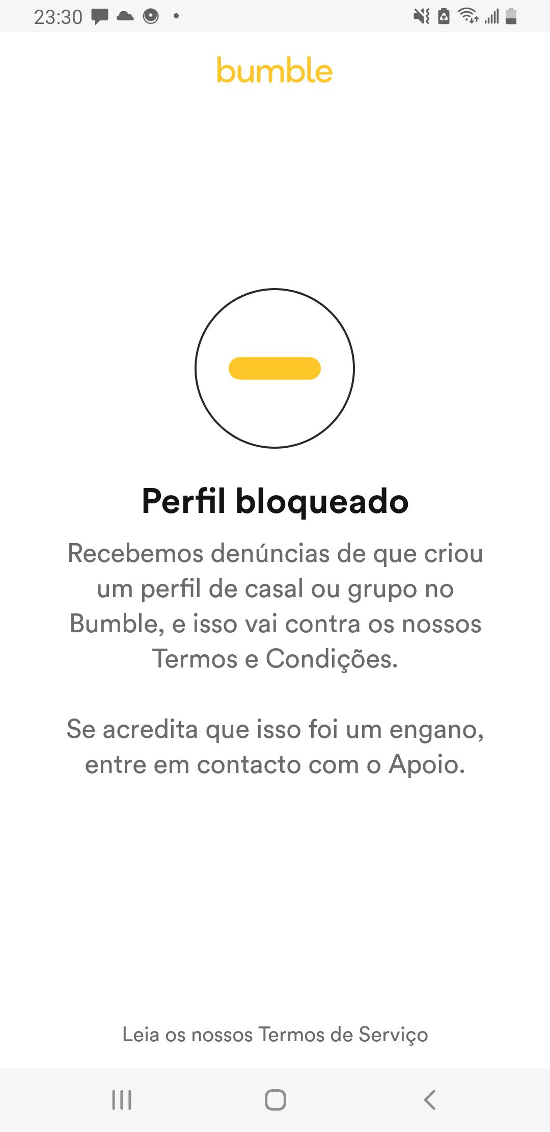 Got banned from Bumble for "being a couple". I can't see a rule against