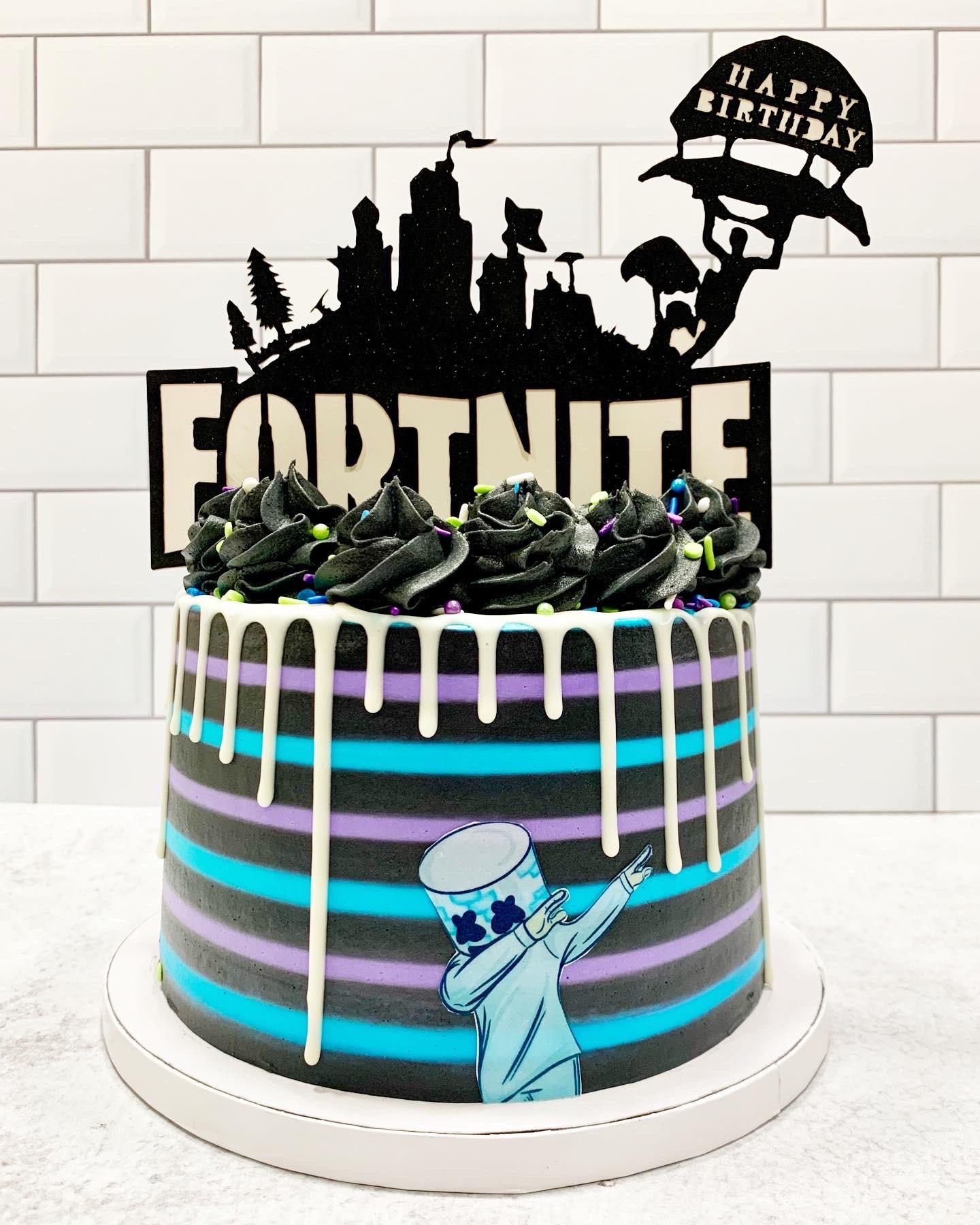 Fortnite Marshmello Cake for a customer! r/FortNiteBR