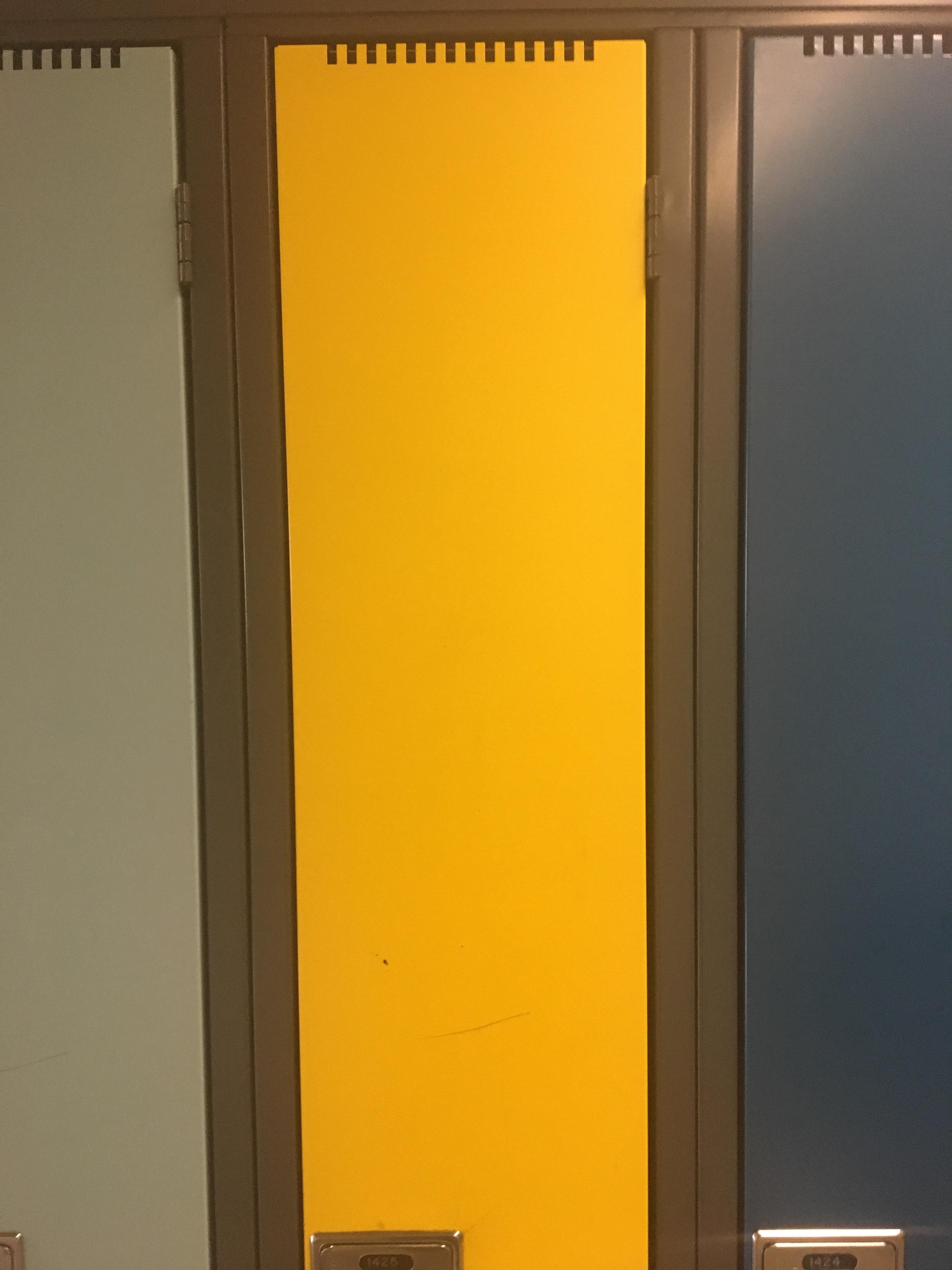 A yellow locker r/yellow