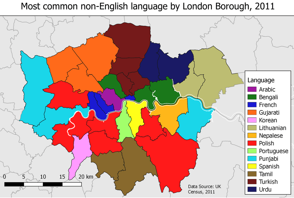 Map of Second Languages around the World MoveHub