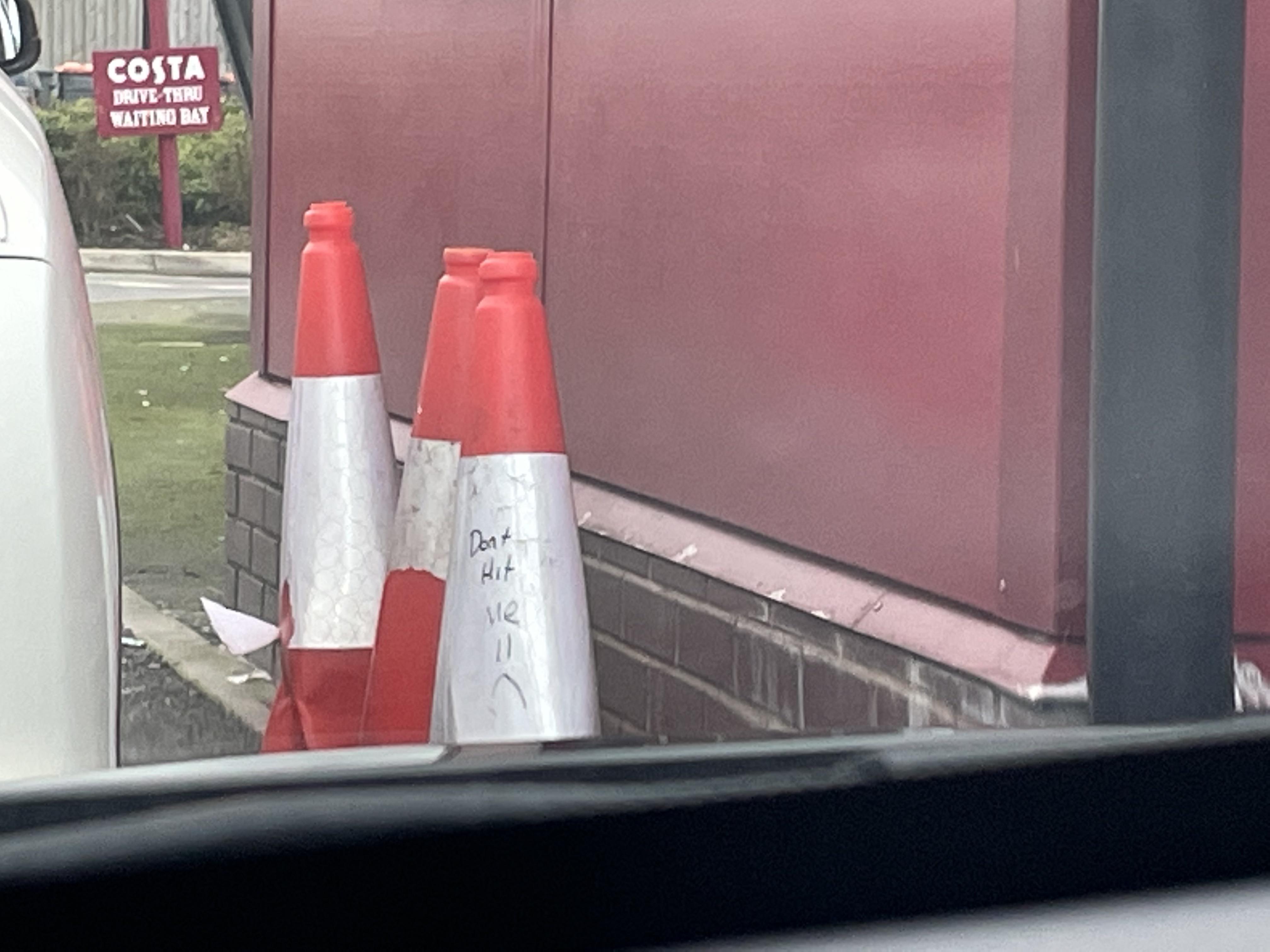 At Costa drive through, the most British thing I’ve seen. Why do I feel