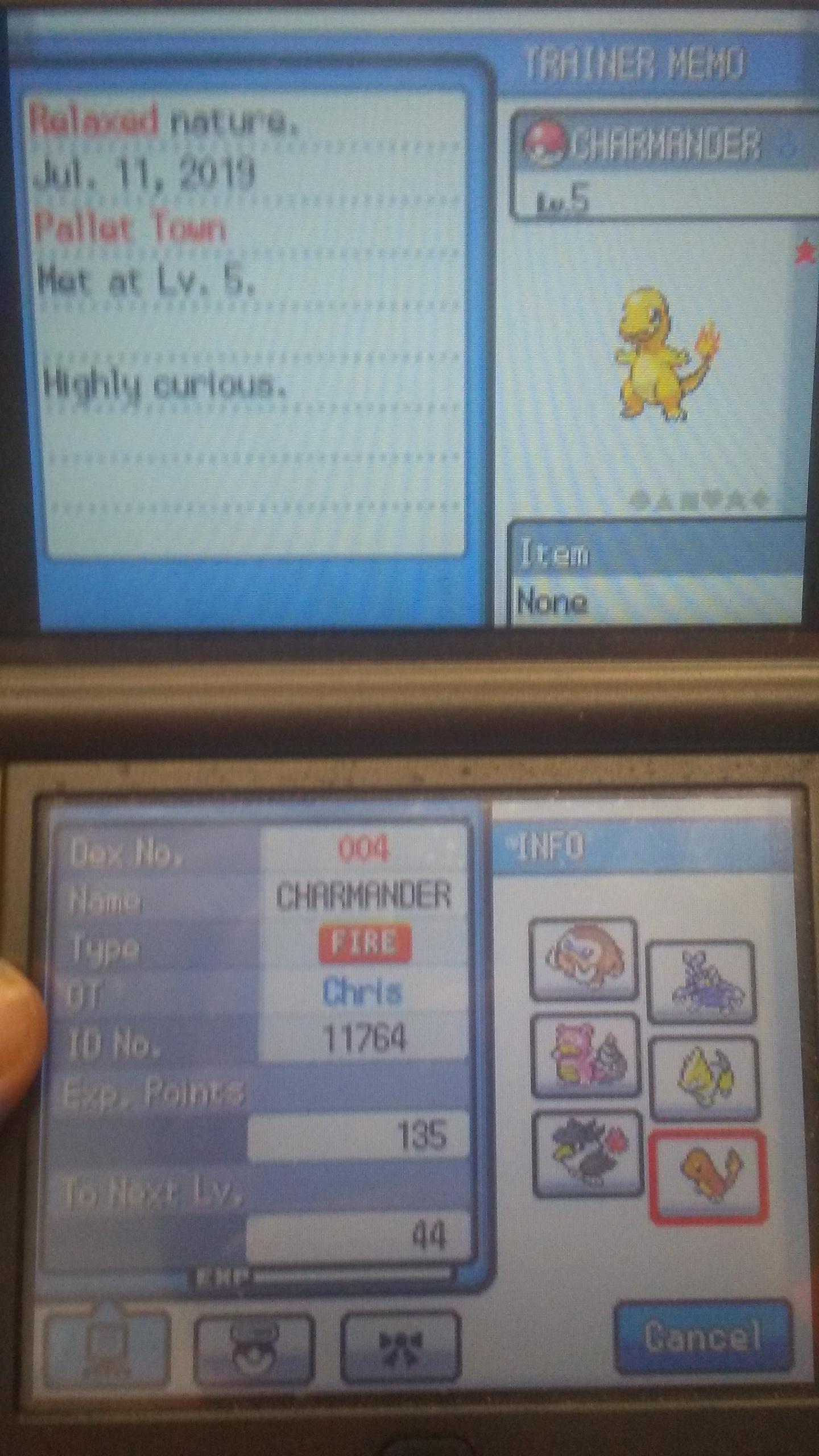 [4] After 500 eggs I finally got a shiny Charmander on SoulSilver r