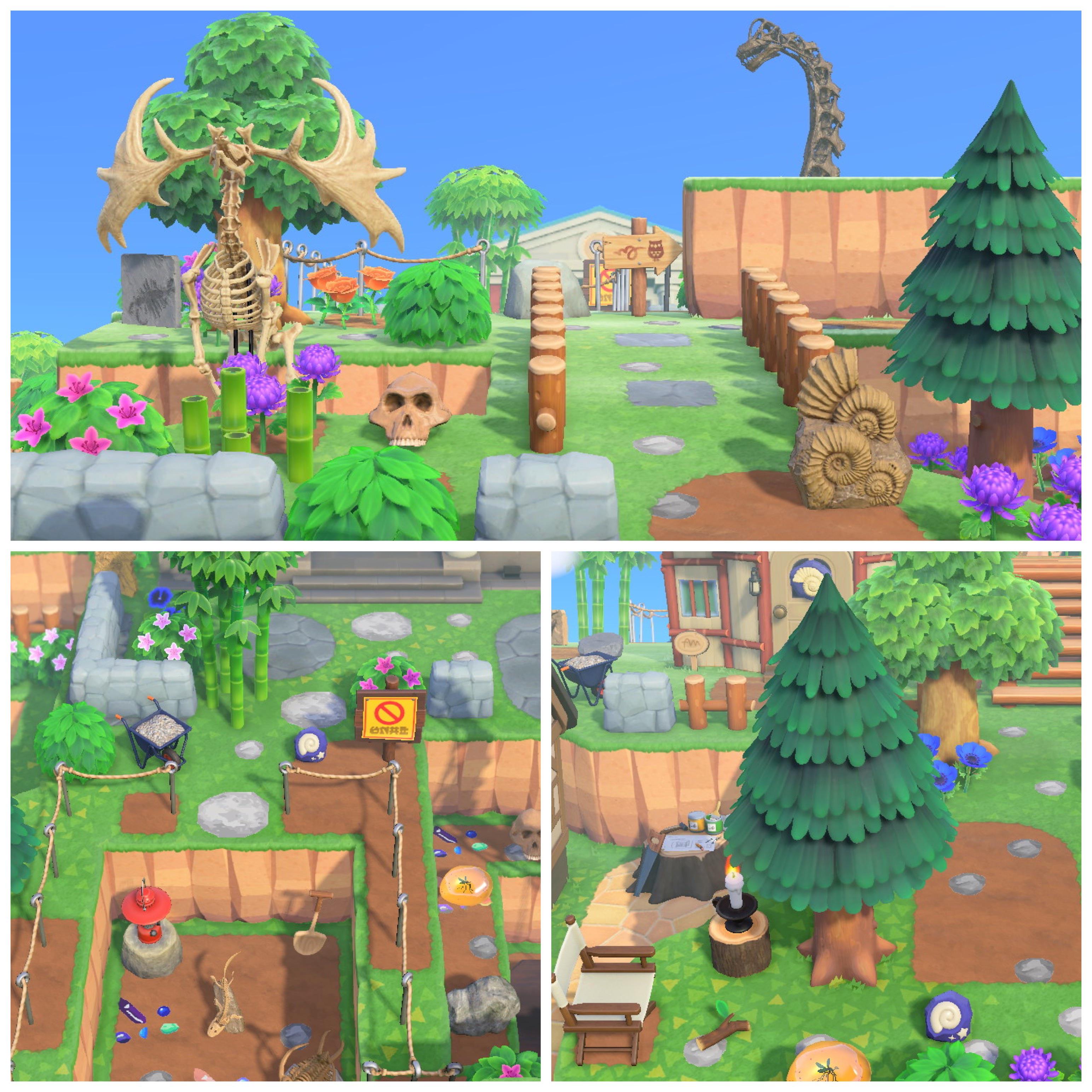 I created an ancient ruins area on my island. It’s on the path to the