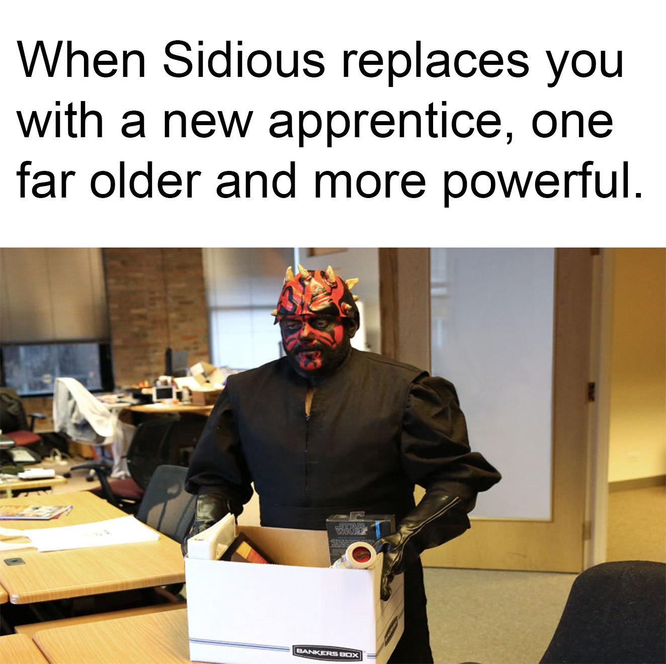 His severance package was particularly brutal. r/PrequelMemes