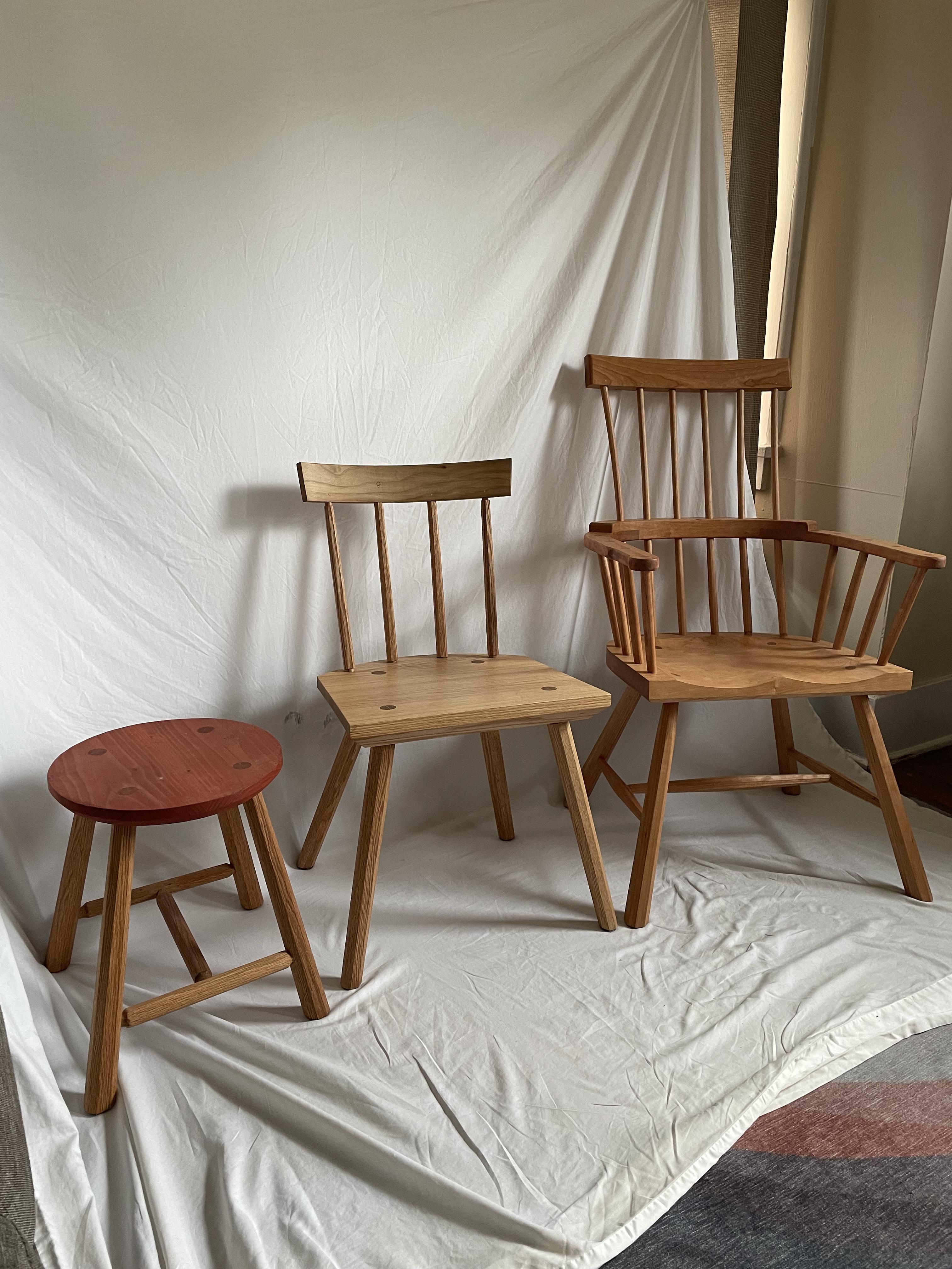 Progression (with a few chair shaped bonfires in between) r/Chairmaking