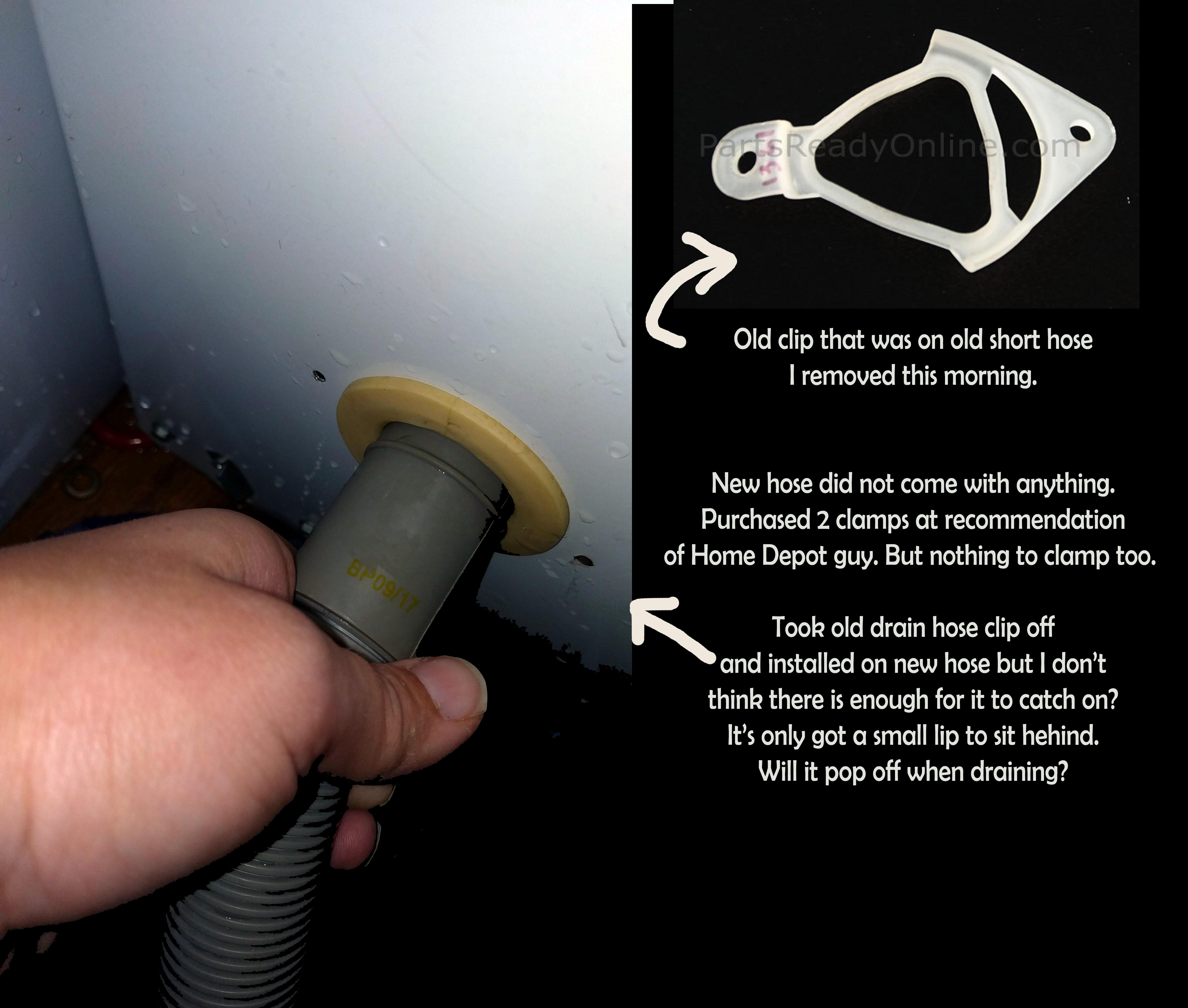 Washer drain hose...nothing to clamp to? r/Plumbing