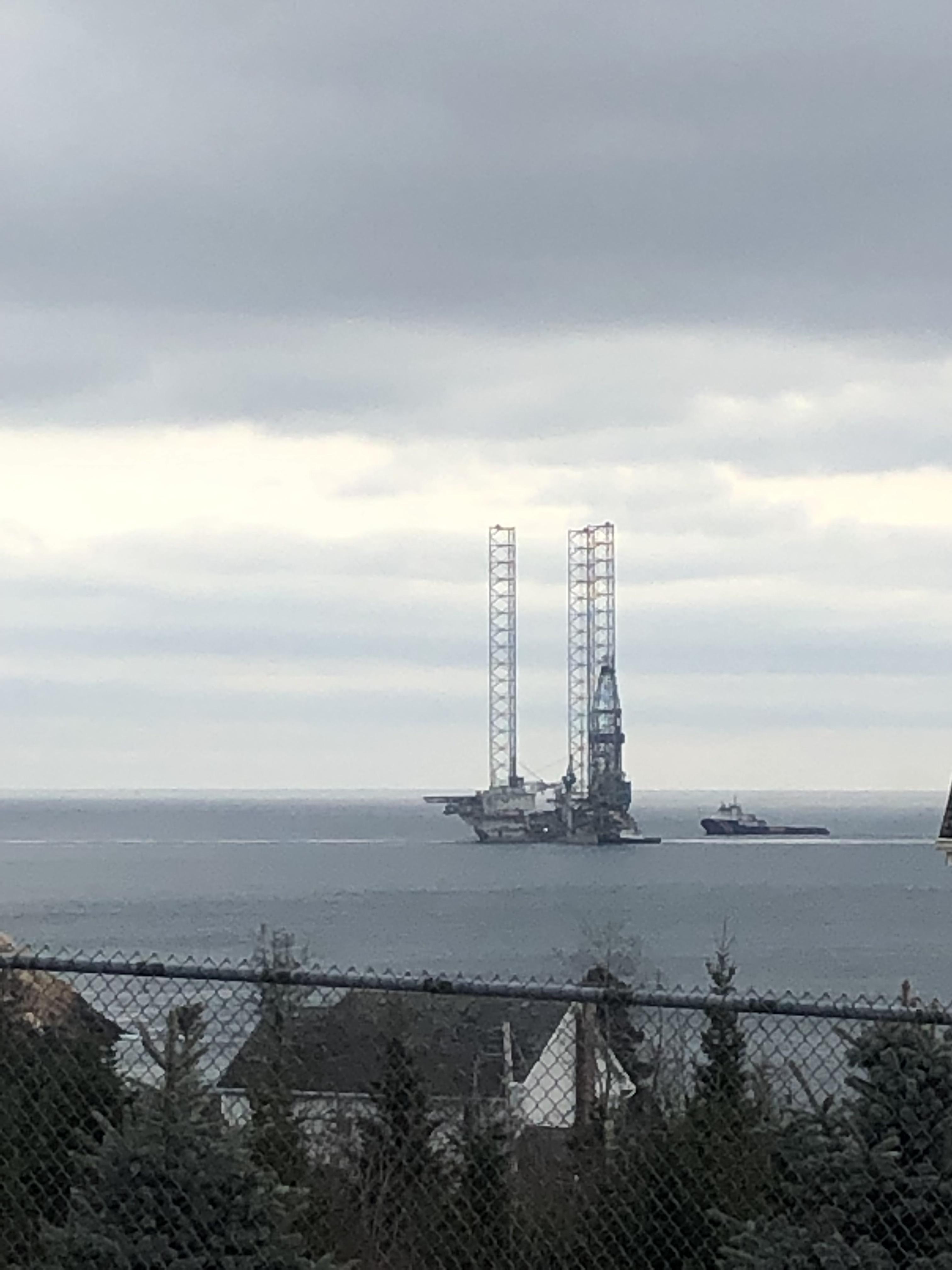 Oil rig being towed into Halifax Harbour r/halifax