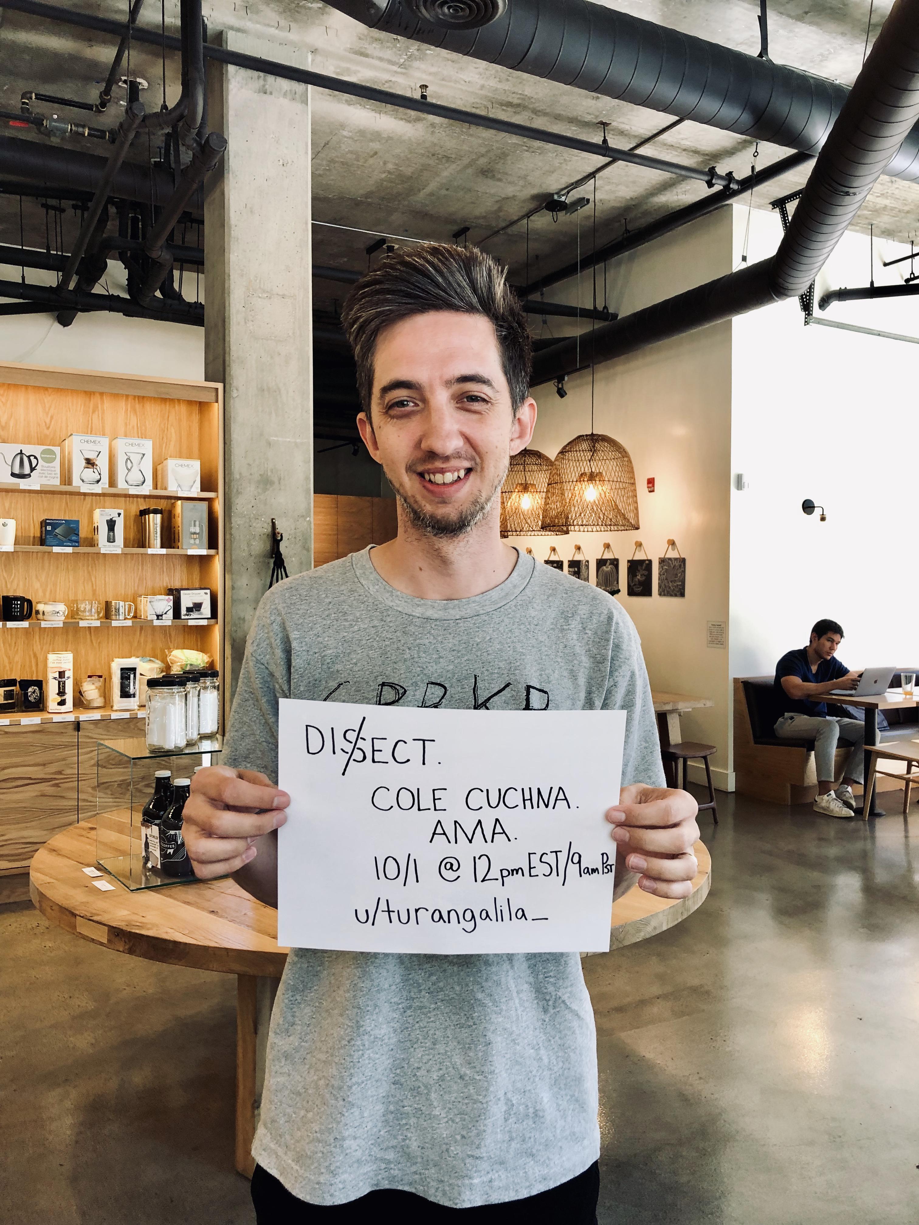 I'm Cole Cuchna creator/host of serialized music podcast BestofAMA