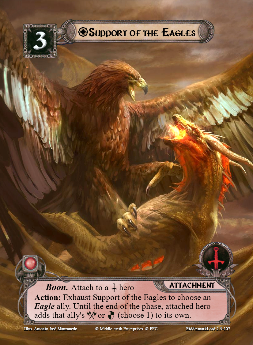 Alt Art Attachment Support of the Eagles (Tactics) art by Antonio