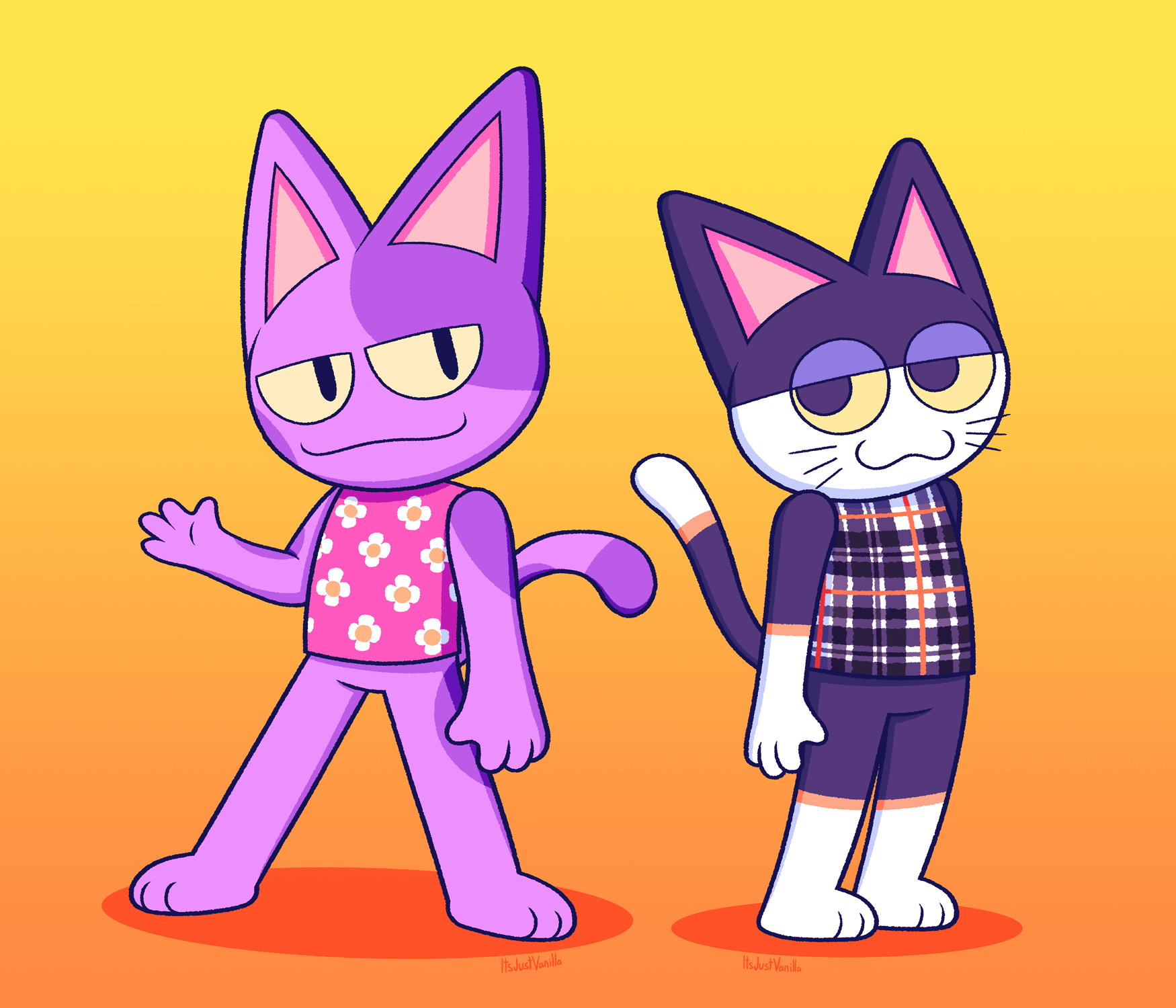 Drawing of Bob and Punchy r/AnimalCrossing