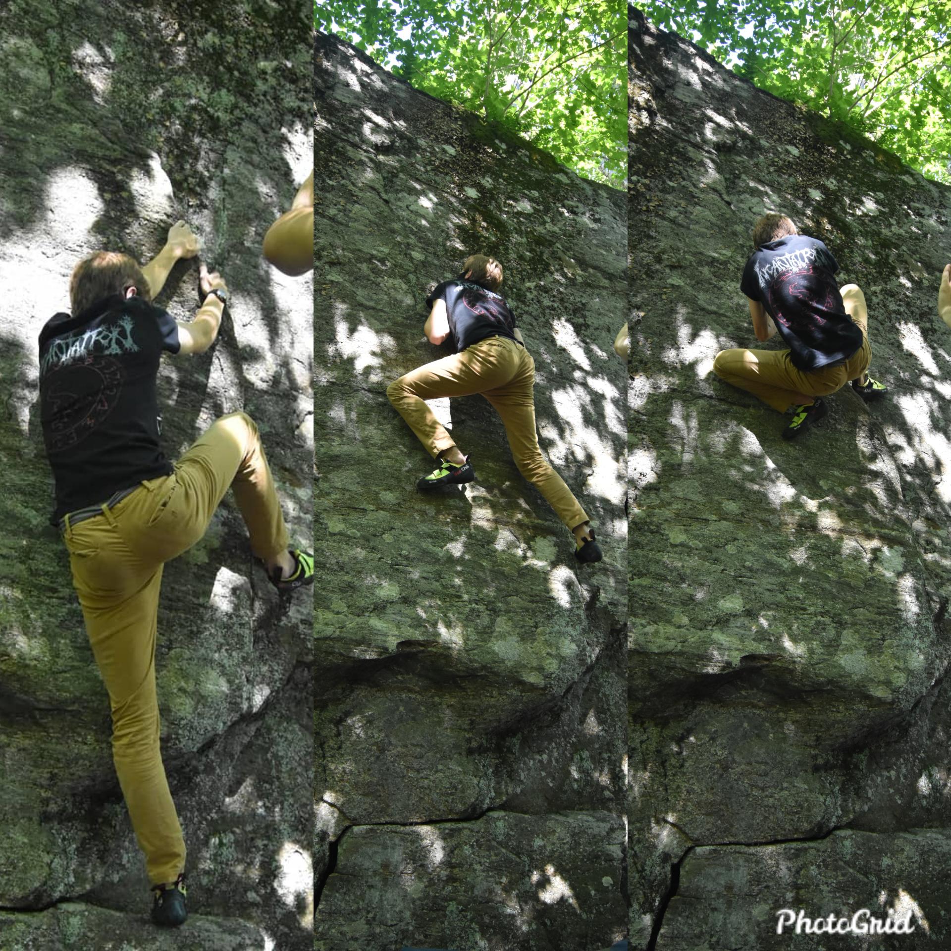The three stages of realizing that my forearms are not what they were 6 months ago r/bouldering