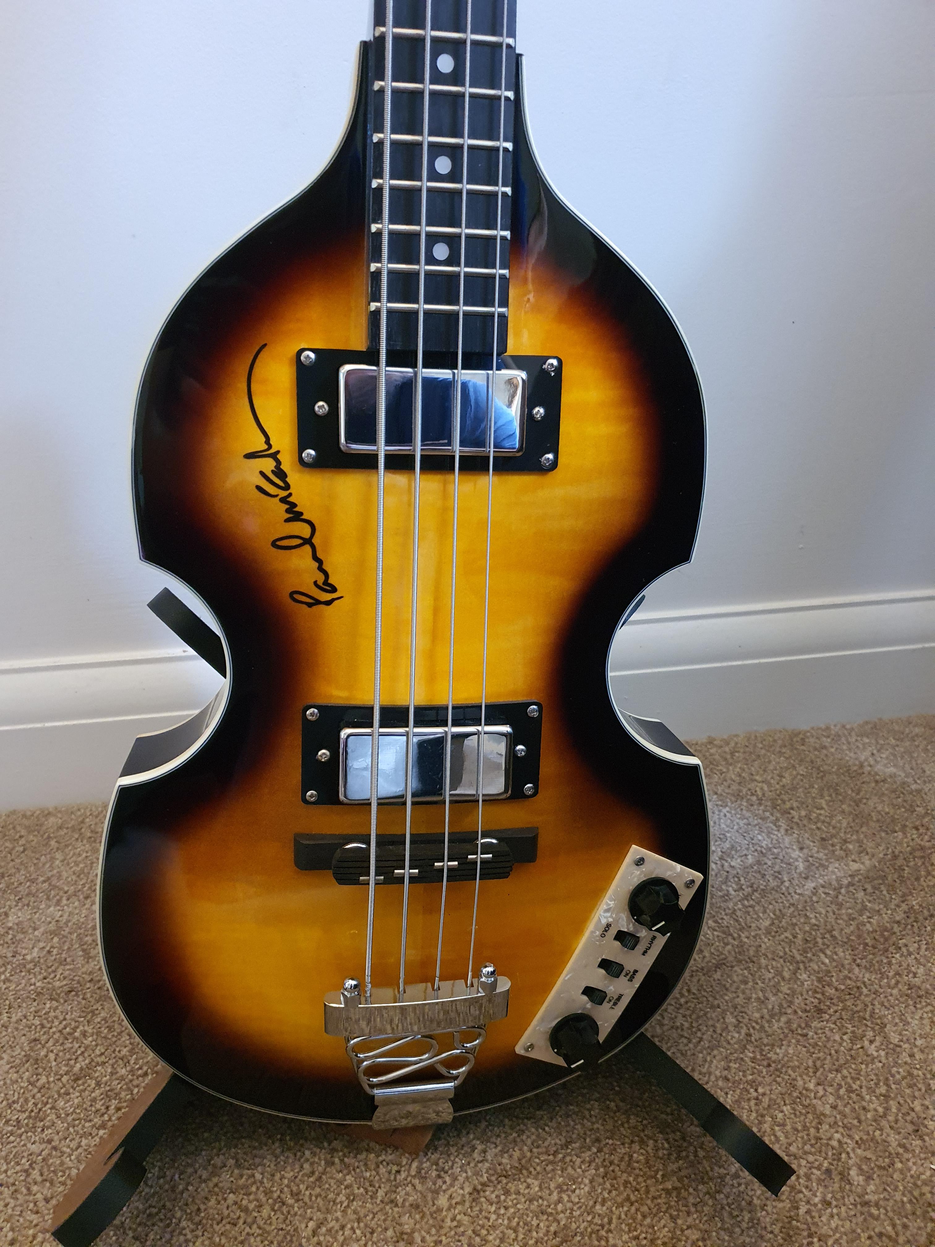 Just picked this up locally. Harley Benton Beatbass. Looks stunning, plays great and sounds
