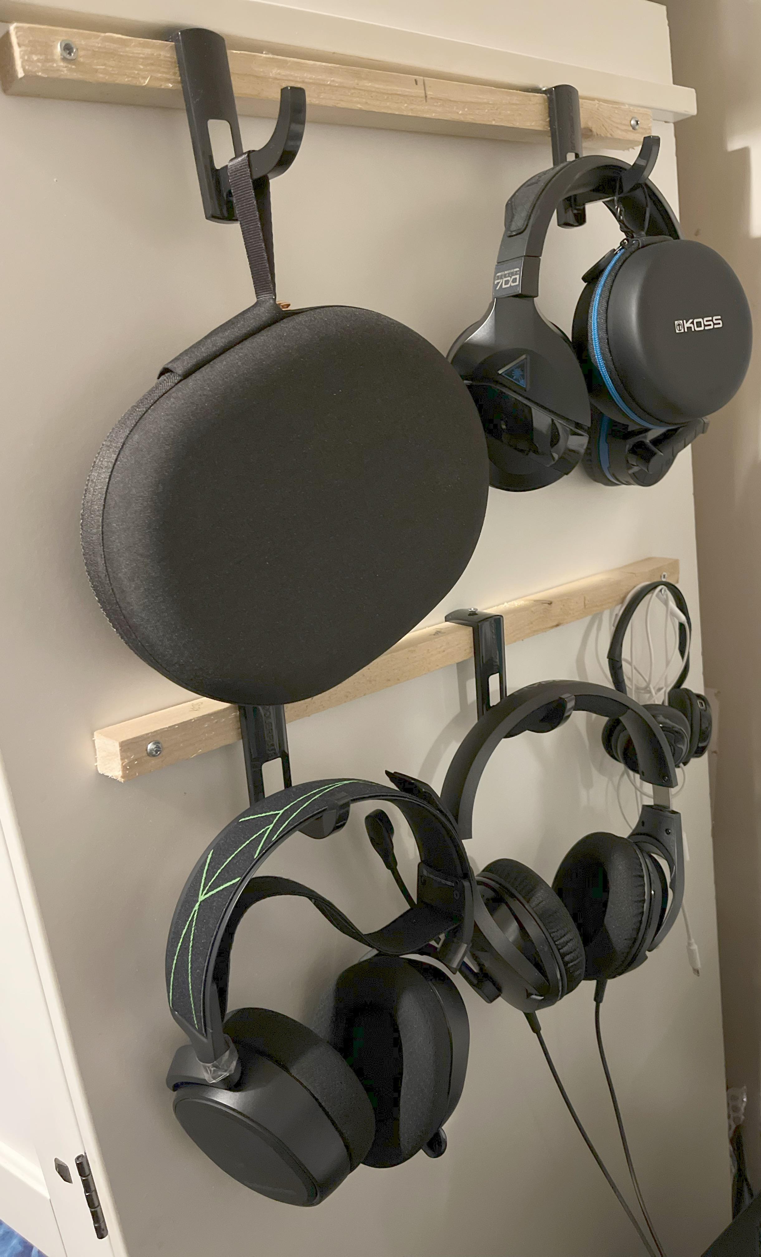 My makeshift headphone storage Headphoneporn
