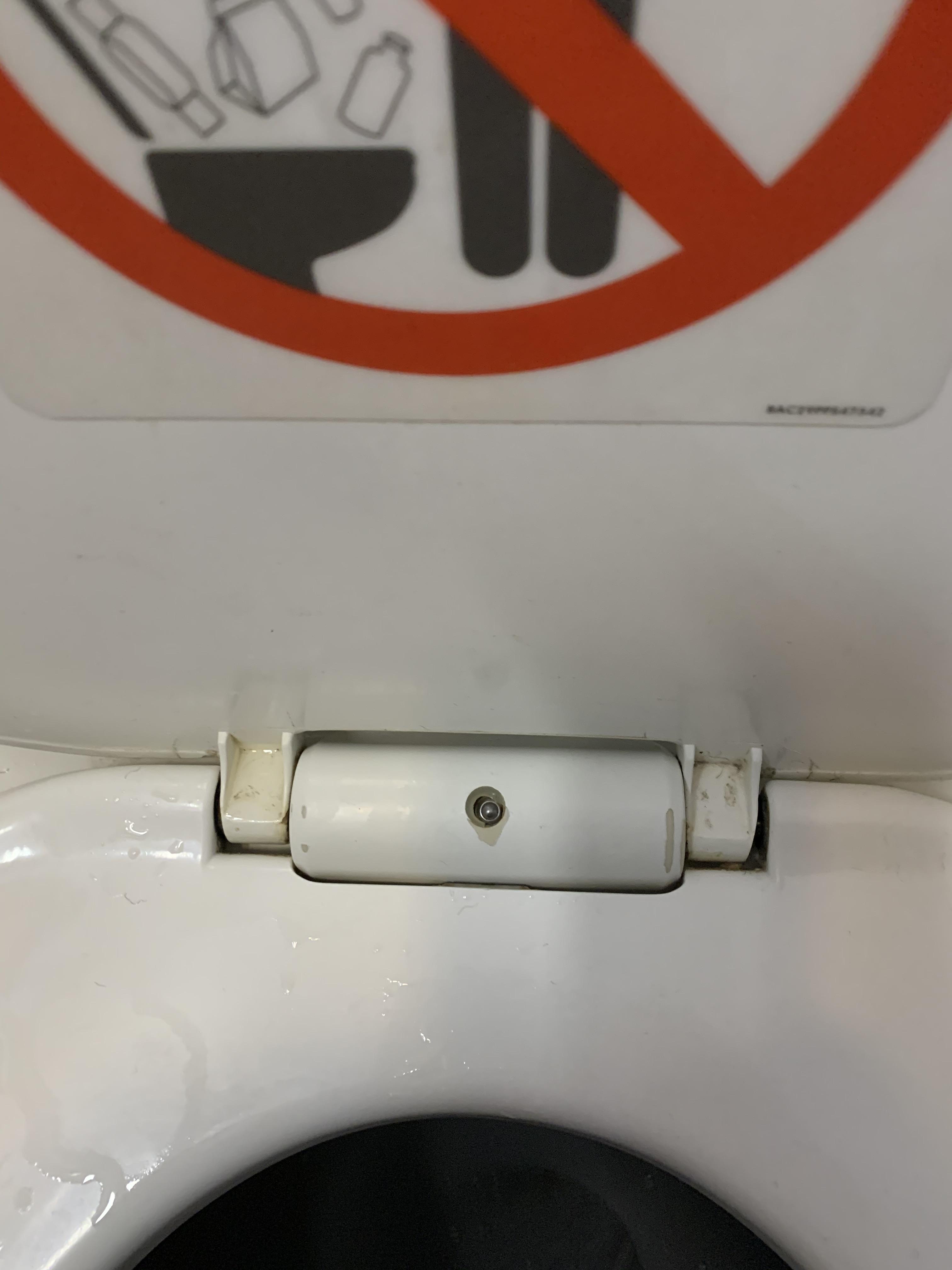 Camera in the bathroom Kuwait Airways? Never seen this before. r/Flights