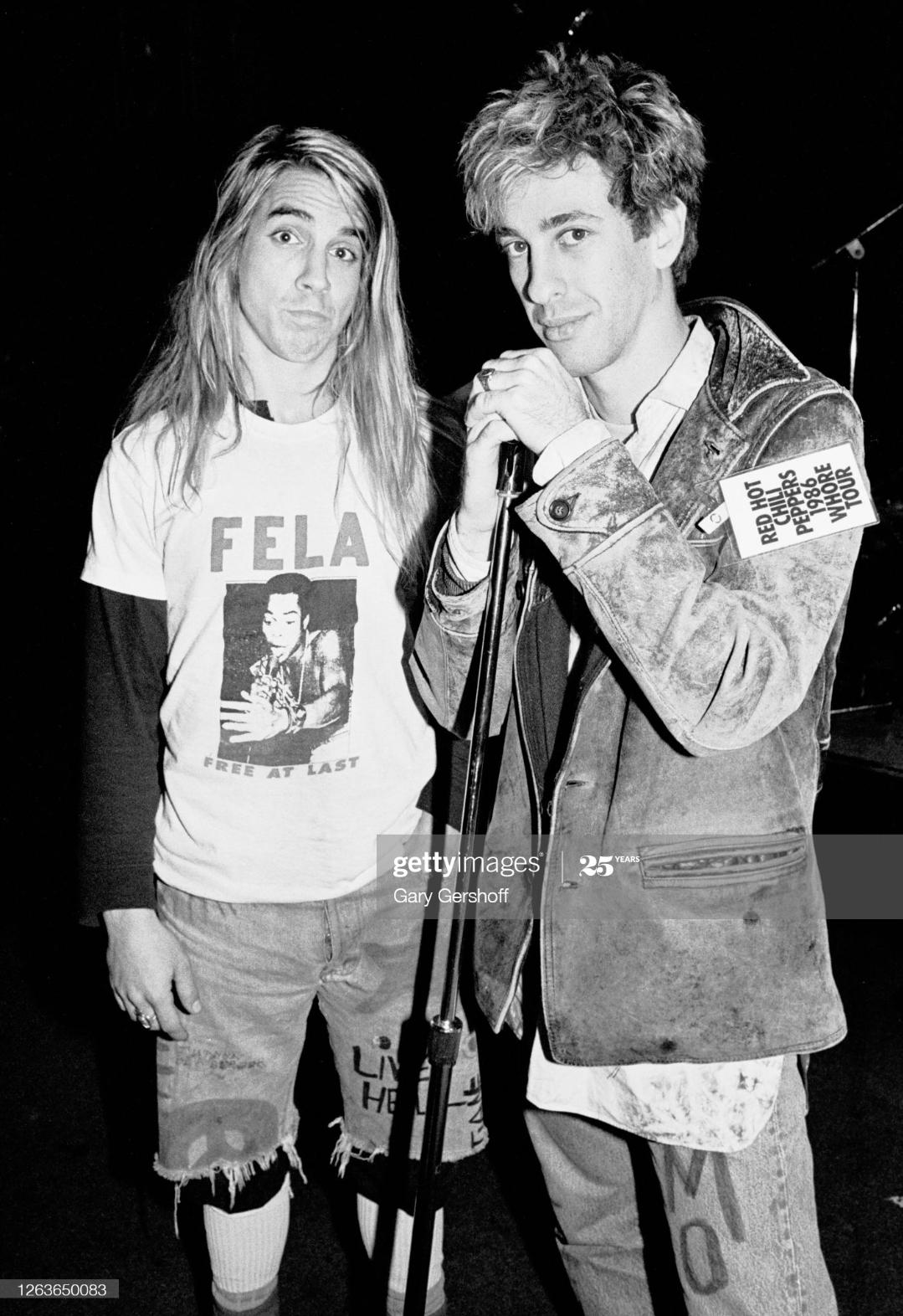 Anthony Kiedis and Hillel Slovak (19621988), both of the Rock group