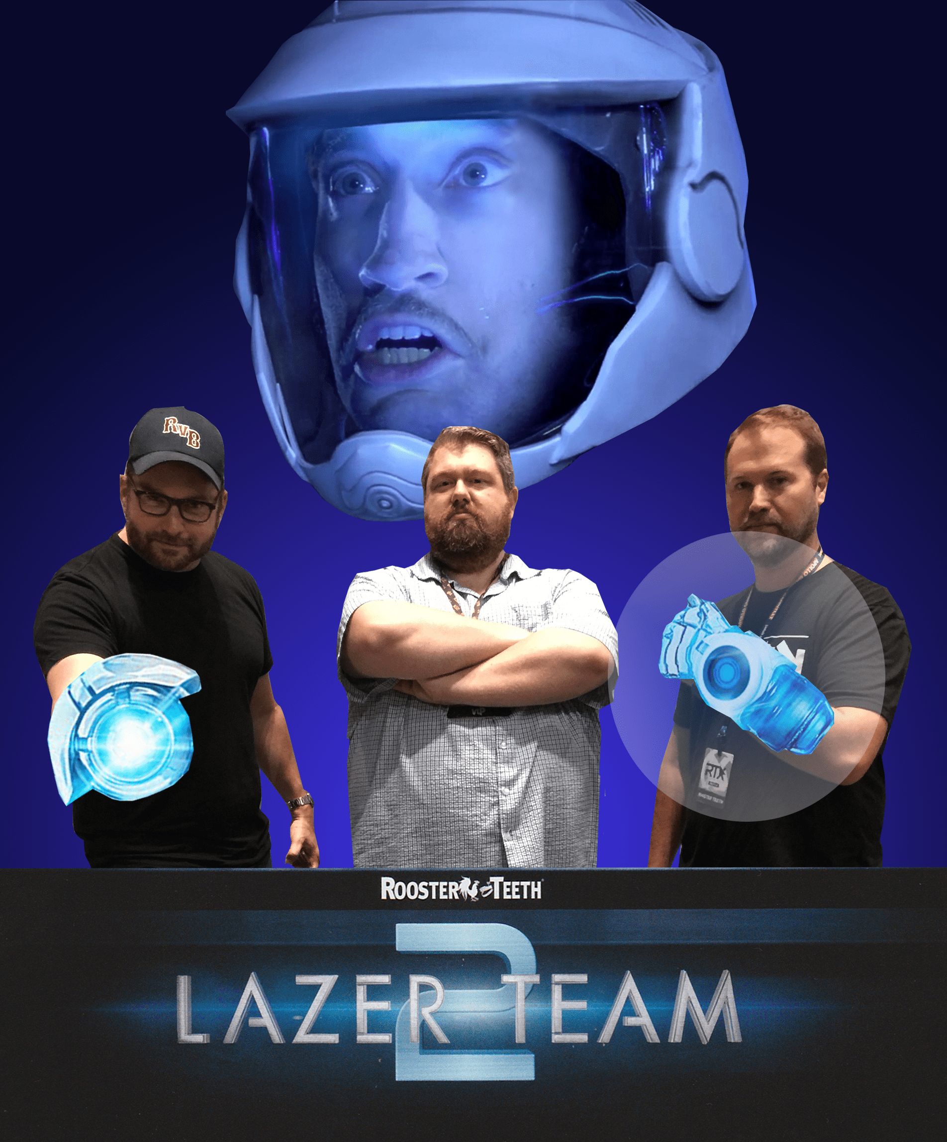Based on this definitely official Lazer Team 2 poster art, it looks