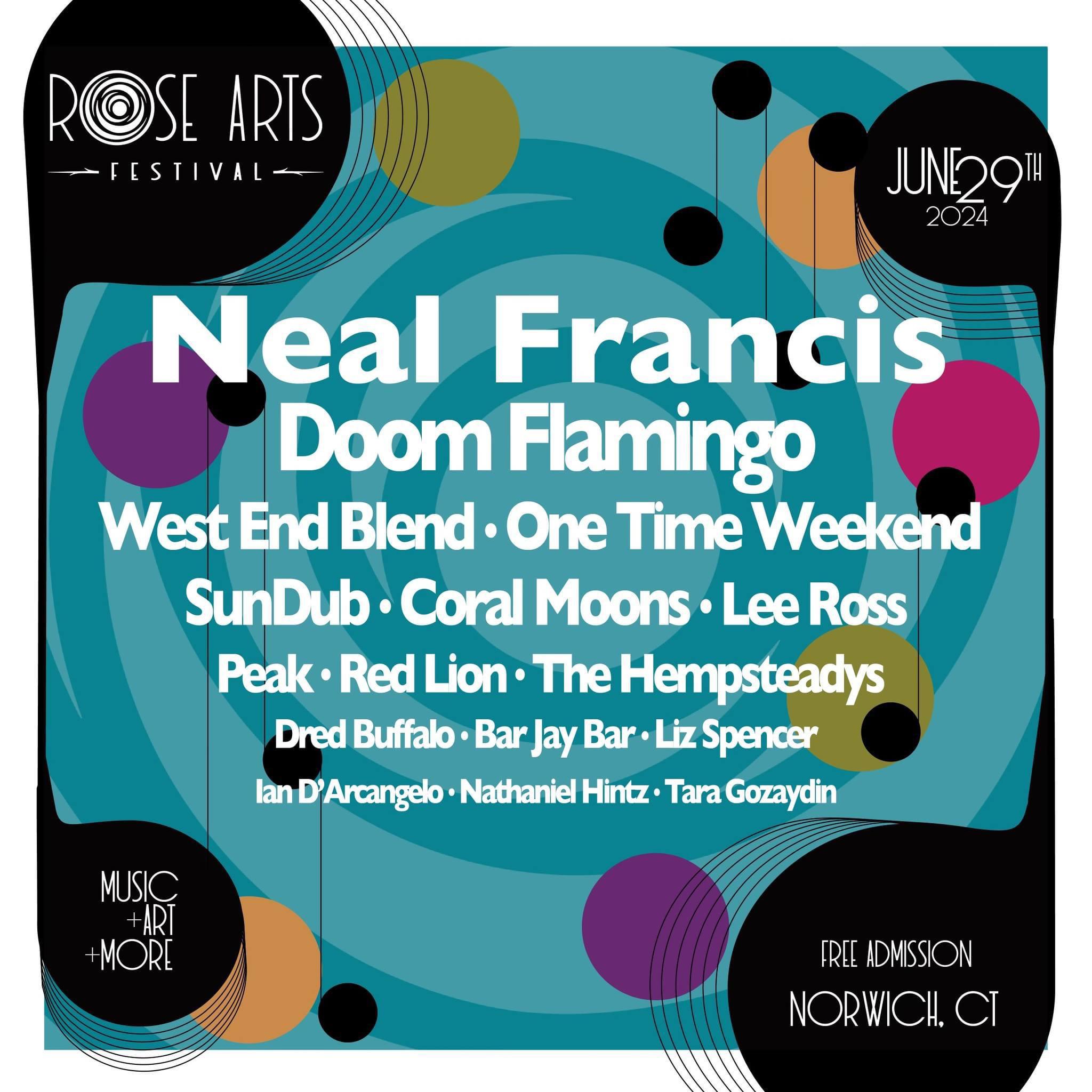 Rose Arts Fest Norwich, CT (free) r/jambands