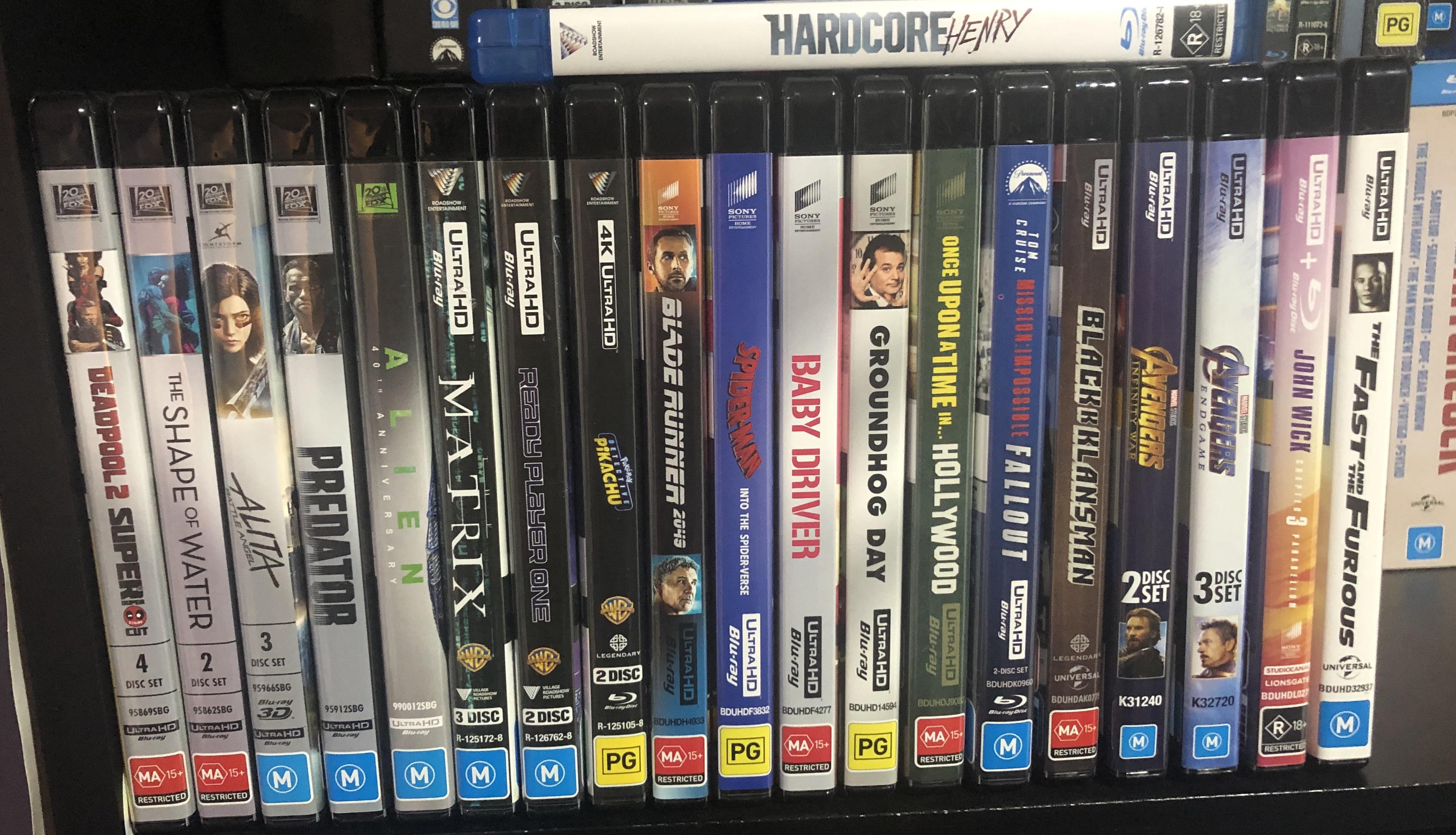 My 4K movies r/dvdcollection