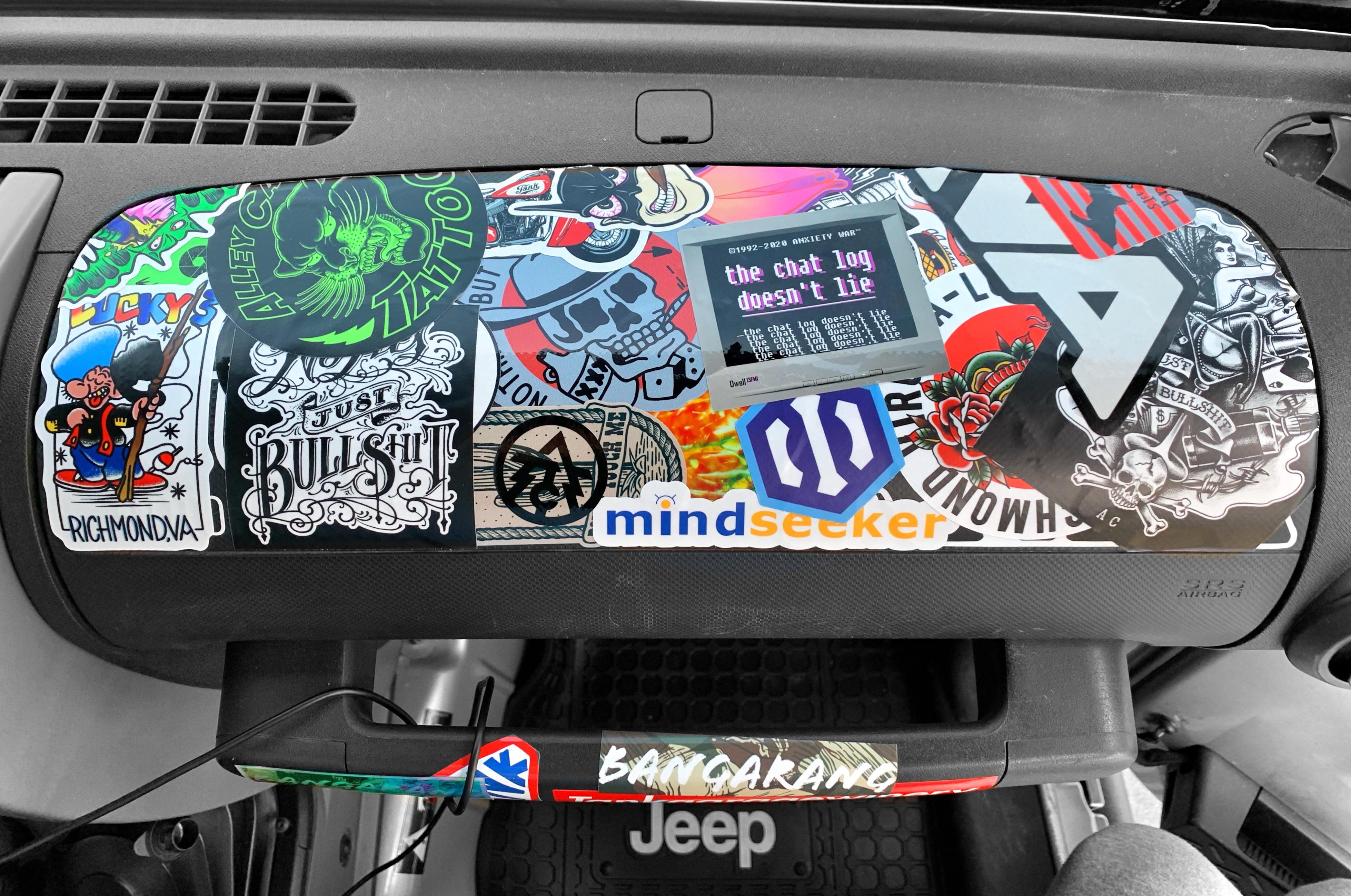 Jeep dash! r/stickerbomb