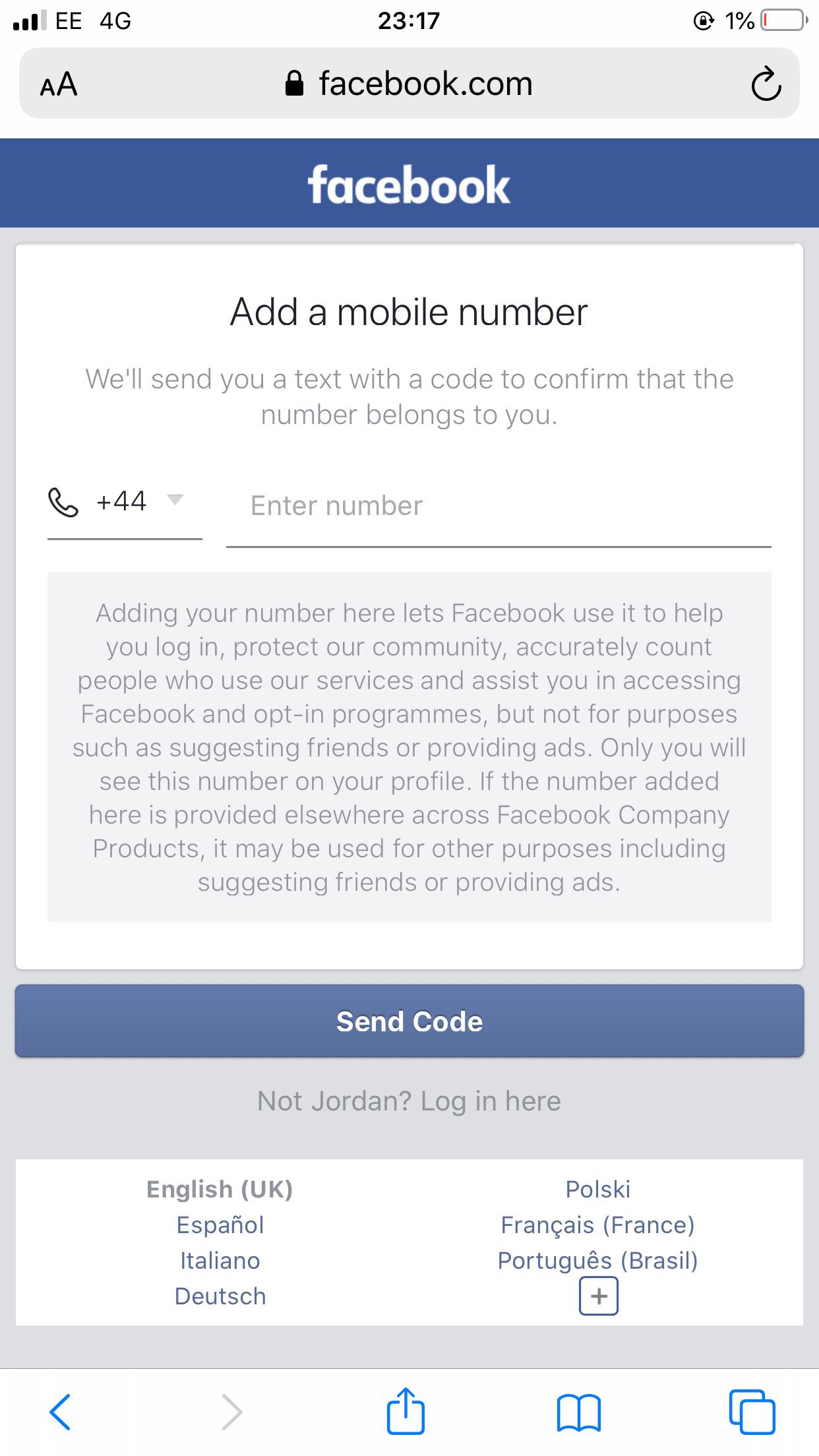 [最も欲しかった] facebook not sending login code to phone 231753Why am i not